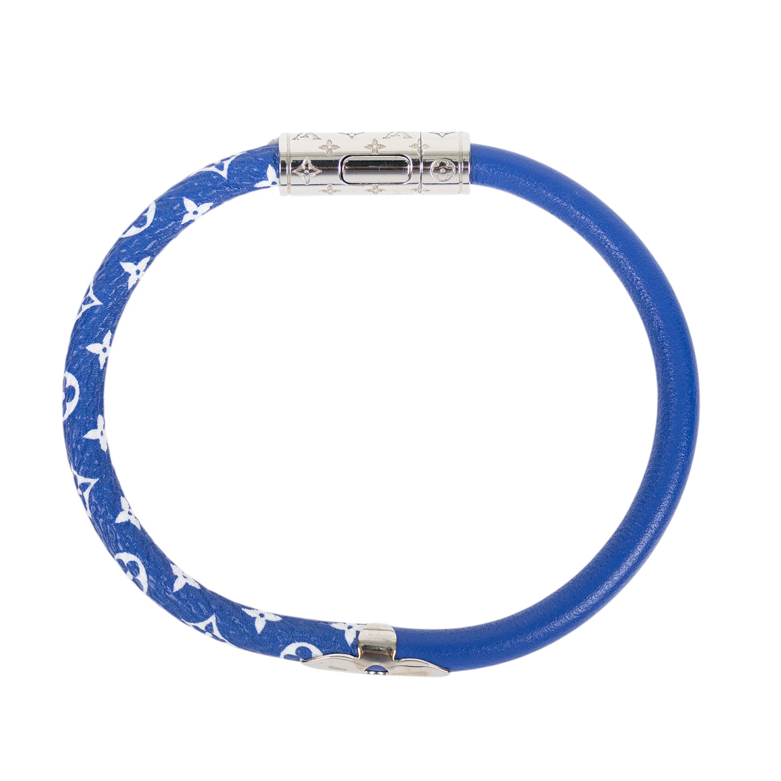 路易威登 LOUIS VUITTON Blue Escale Daily Confidential 手環 M6570F 藍色原花手環 防塵袋