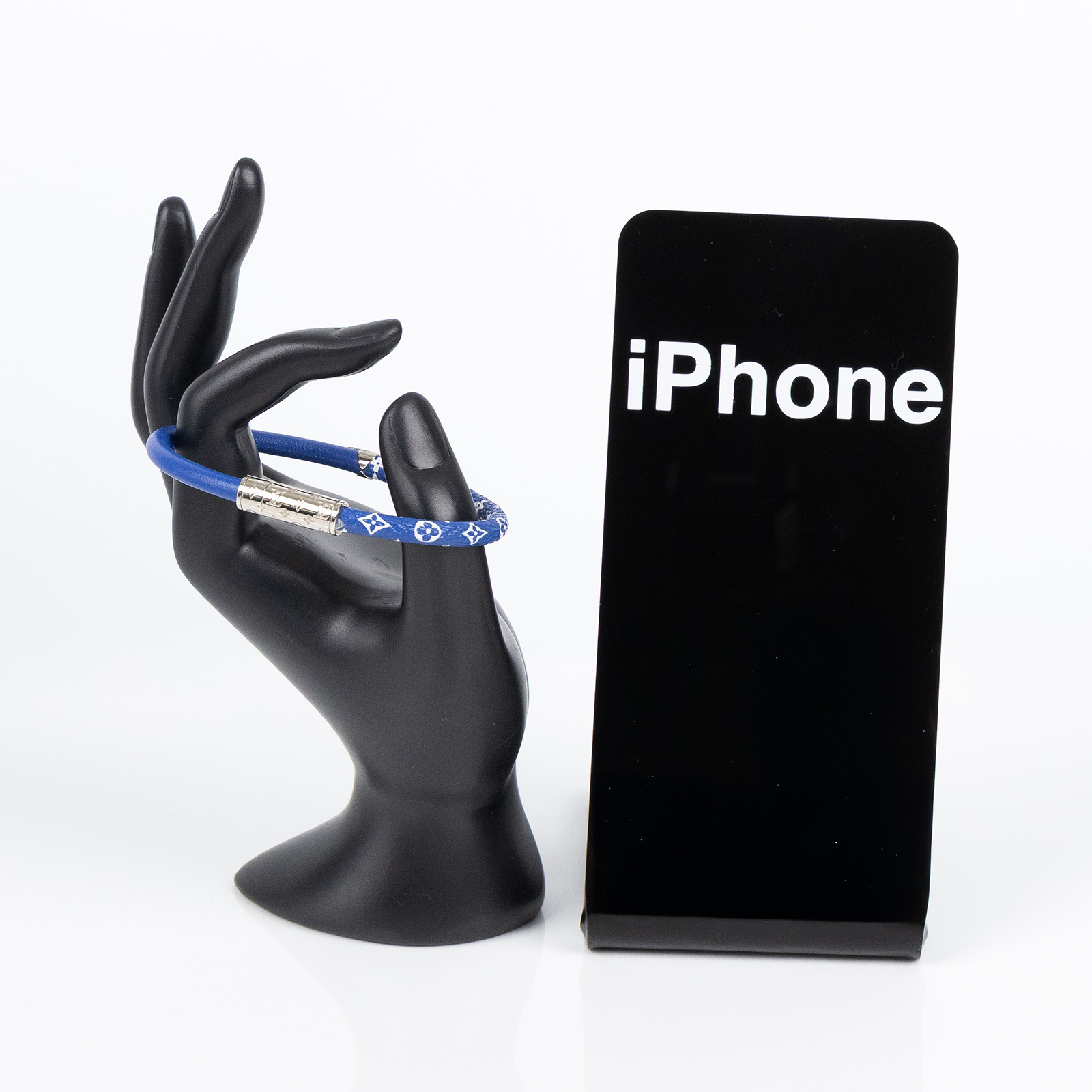 路易威登 LOUIS VUITTON Blue Escale Daily Confidential 手環 M6570F 藍色原花手環 防塵袋