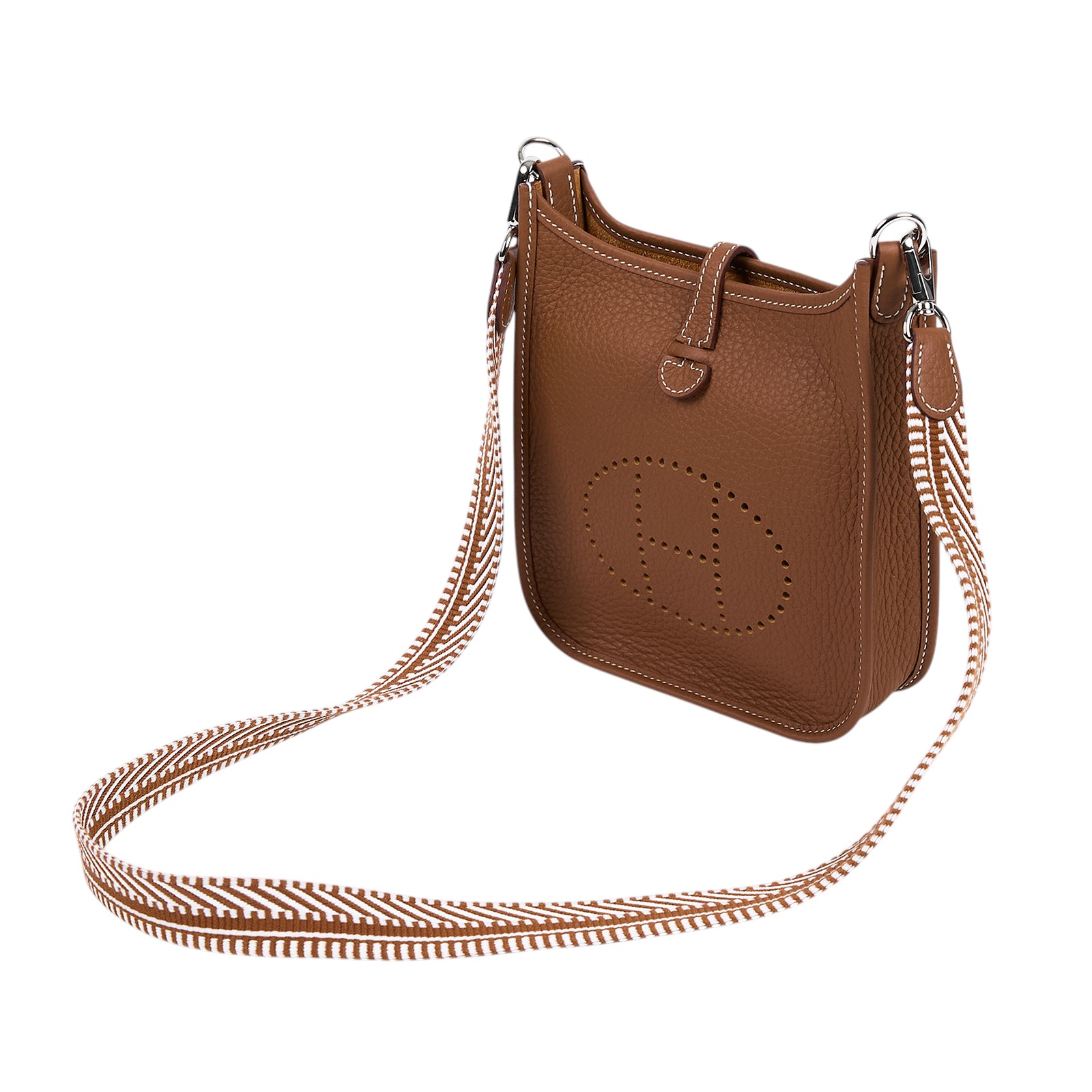 愛馬仕 Hermès Evelyne Bag Mini 伊芙琳包 Evelyne 16 EV16 K刻/H086557CKAF  原廠盒子/防塵袋