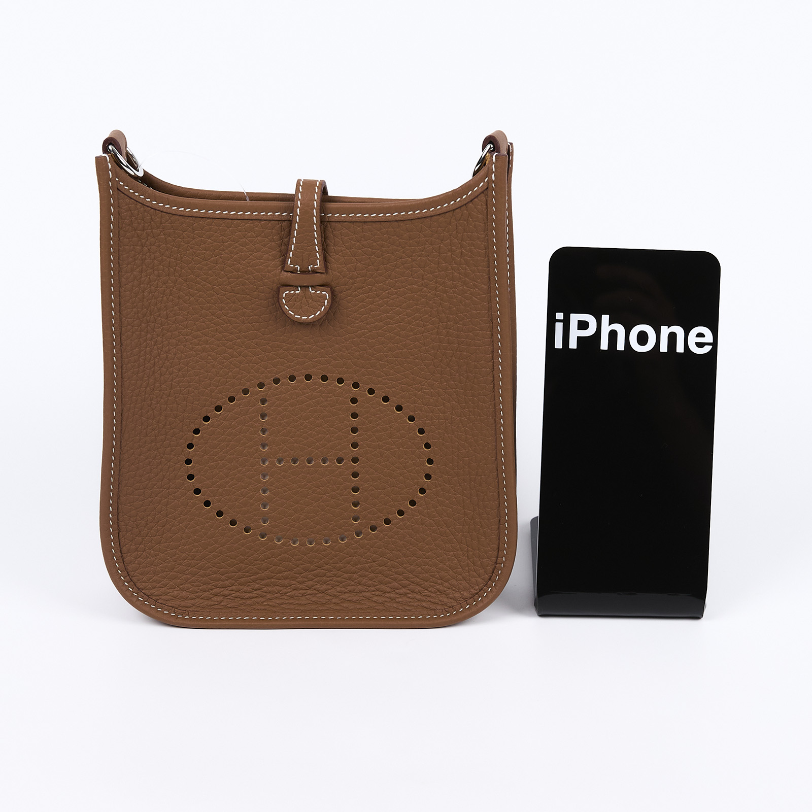 愛馬仕 Hermès Evelyne Bag Mini 伊芙琳包 Evelyne 16 EV16 K刻/H086557CKAF  原廠盒子/防塵袋