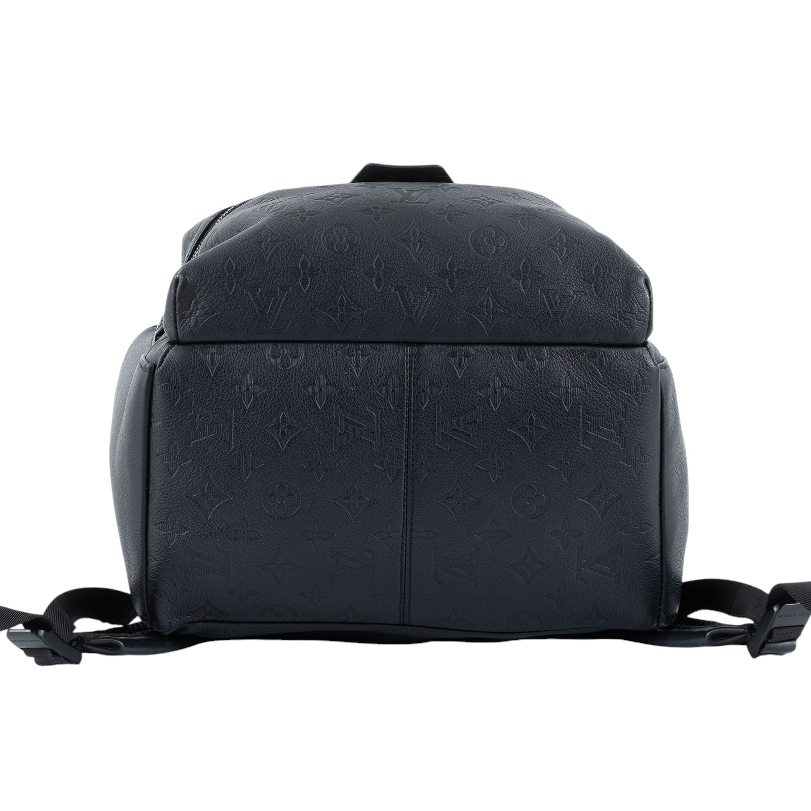 路易威登 LOUIS VUITTON Discovery 後背包 黑色 M46553 晶片款 黑原花壓紋後背包 原廠盒子/防塵袋/購買證明