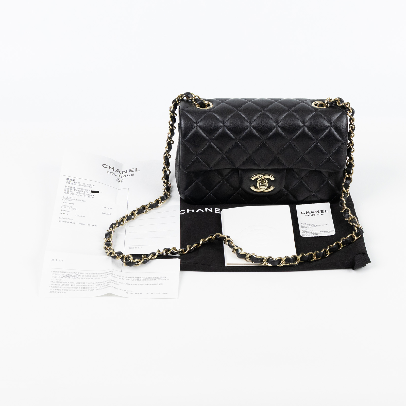 香奈兒 CHANEL CF 迷你 口蓋包 A69900 Y04059 黑羊COCO20 購買證明/防塵袋