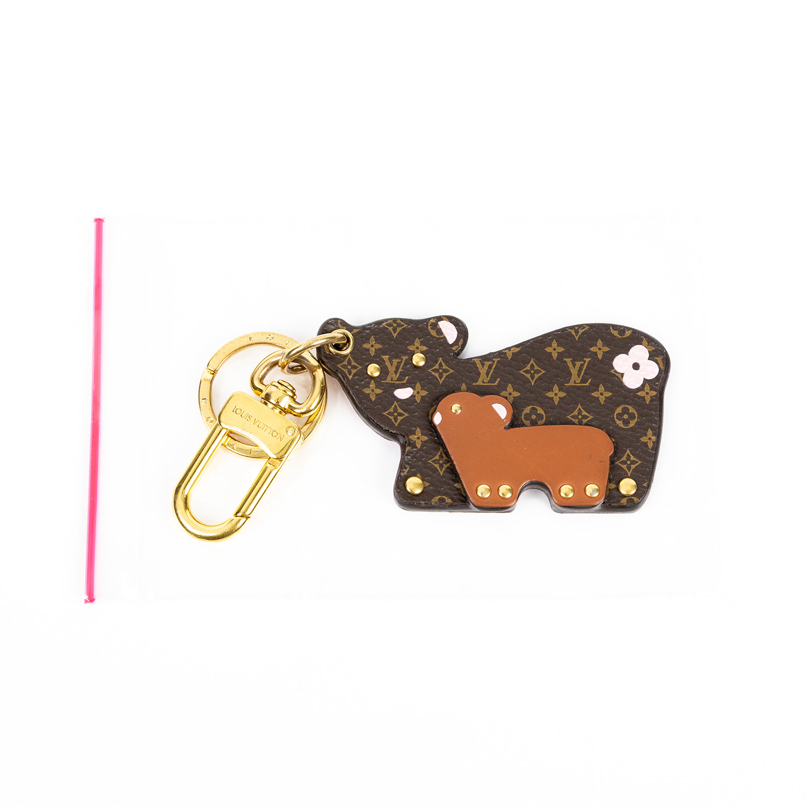 路易威登 LOUIS VUITTON Mum & Baby Bear 鑰匙圈 M69558 MUMMY AND BABY BEAR 鑰匙扣 無附屬品