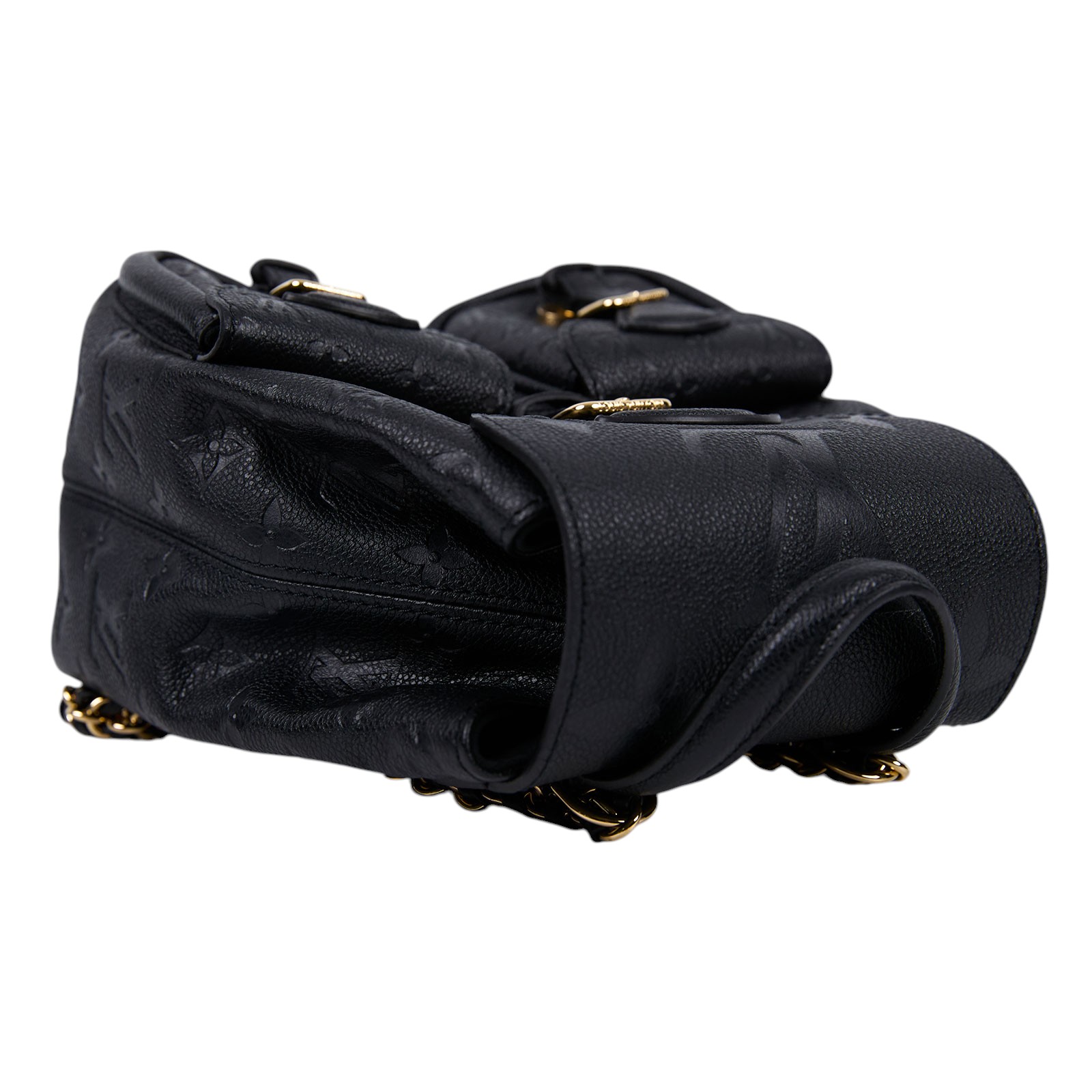 路易威登 LOUIS VUITTON Backup 後背包 黑色 M47072 晶片款 黑原花壓紋後背包 原廠盒子/防塵袋/購買證明