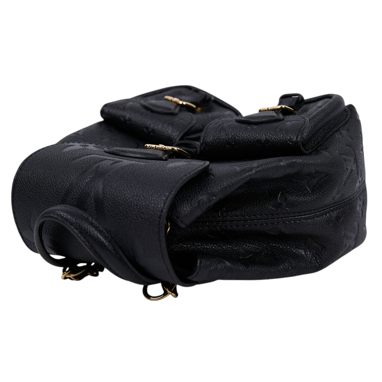 路易威登 LOUIS VUITTON Backup 後背包 黑色 M47072 晶片款 黑原花壓紋後背包 原廠盒子/防塵袋/購買證明