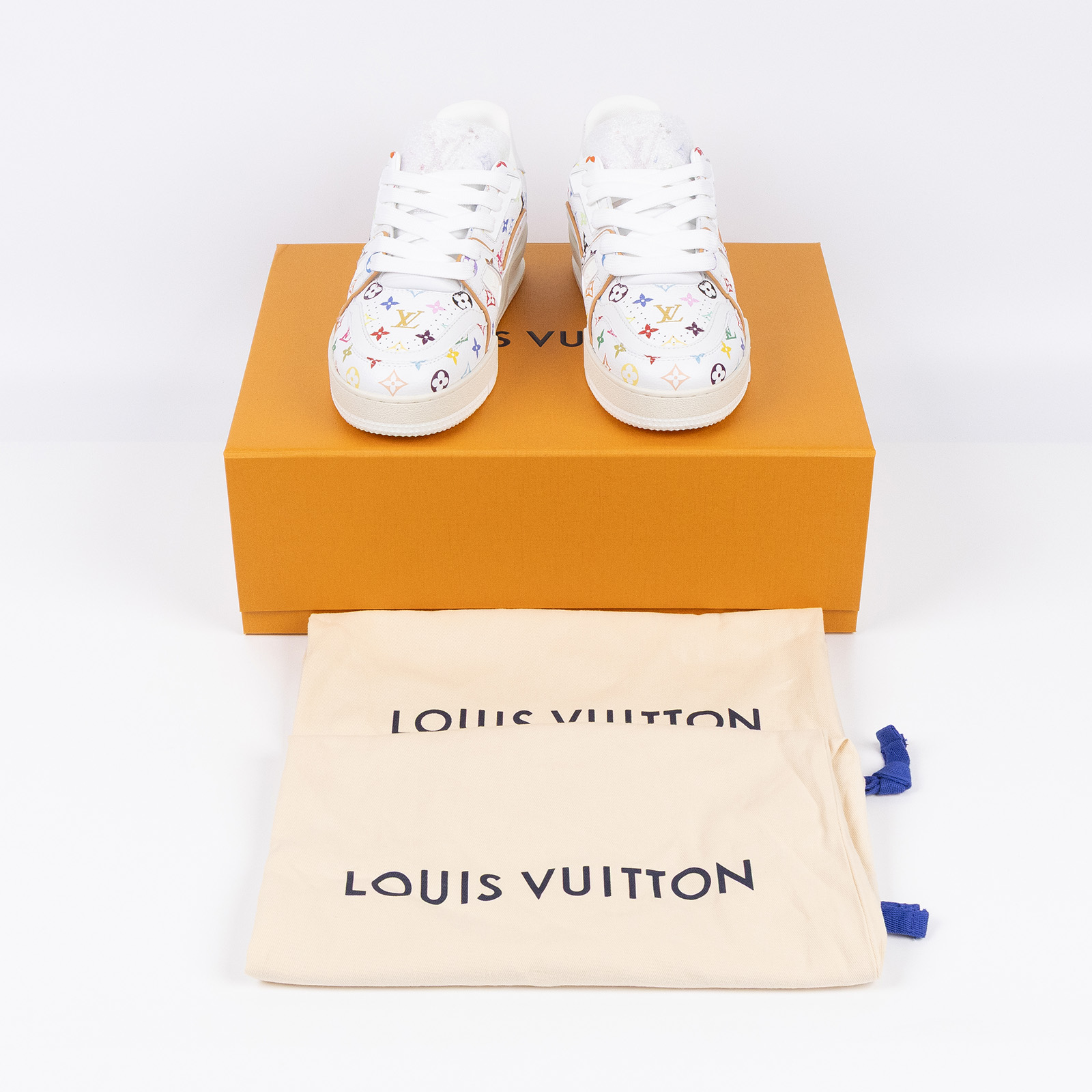 路易威登LOUIS VUITTON LV Trainer 運動鞋村上隆聯名白色1AGZDP 白彩 