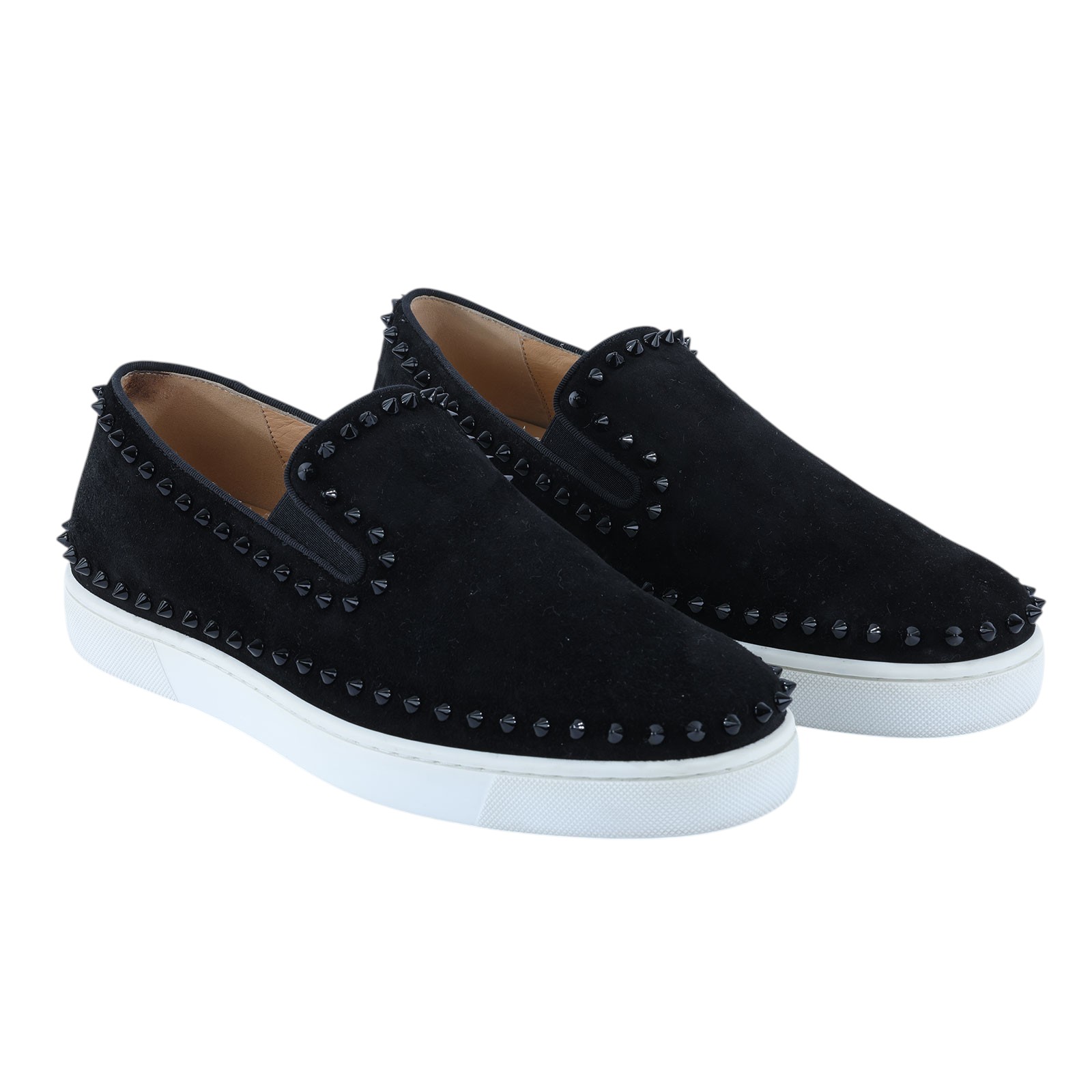 克莉絲汀盧布盪 CHRISTIAN LOUBOUTIN Louis Pik Pik Mimosa Metal 平底船鞋 1130280CM53_44  原廠盒子/防塵袋