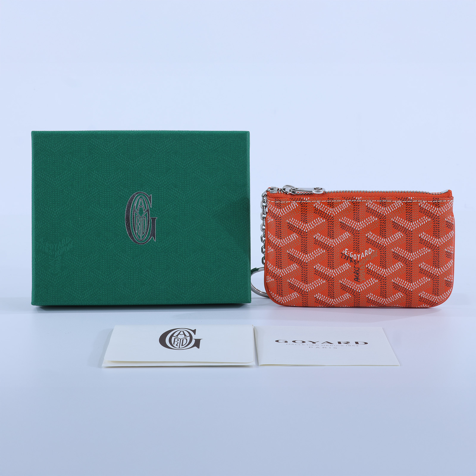 高雅德 GOYARD Sénat Nano Key Pouch 鑰匙包 SENAPCNANTY 橘色零錢包 原廠盒子
