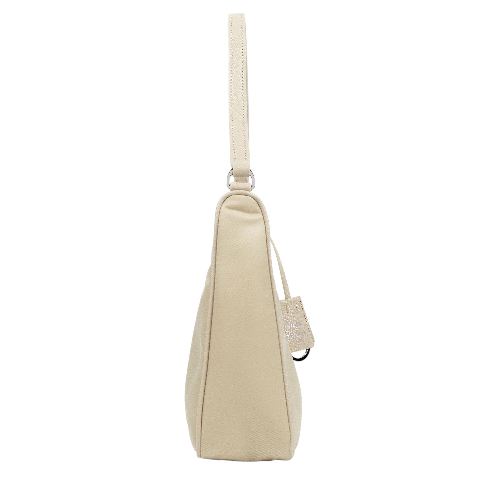 普拉達 PRADA Prada Re-Edition 環保尼龍 迷你袋 1NE204 奶茶尼龍腋下包 保證卡/防塵袋