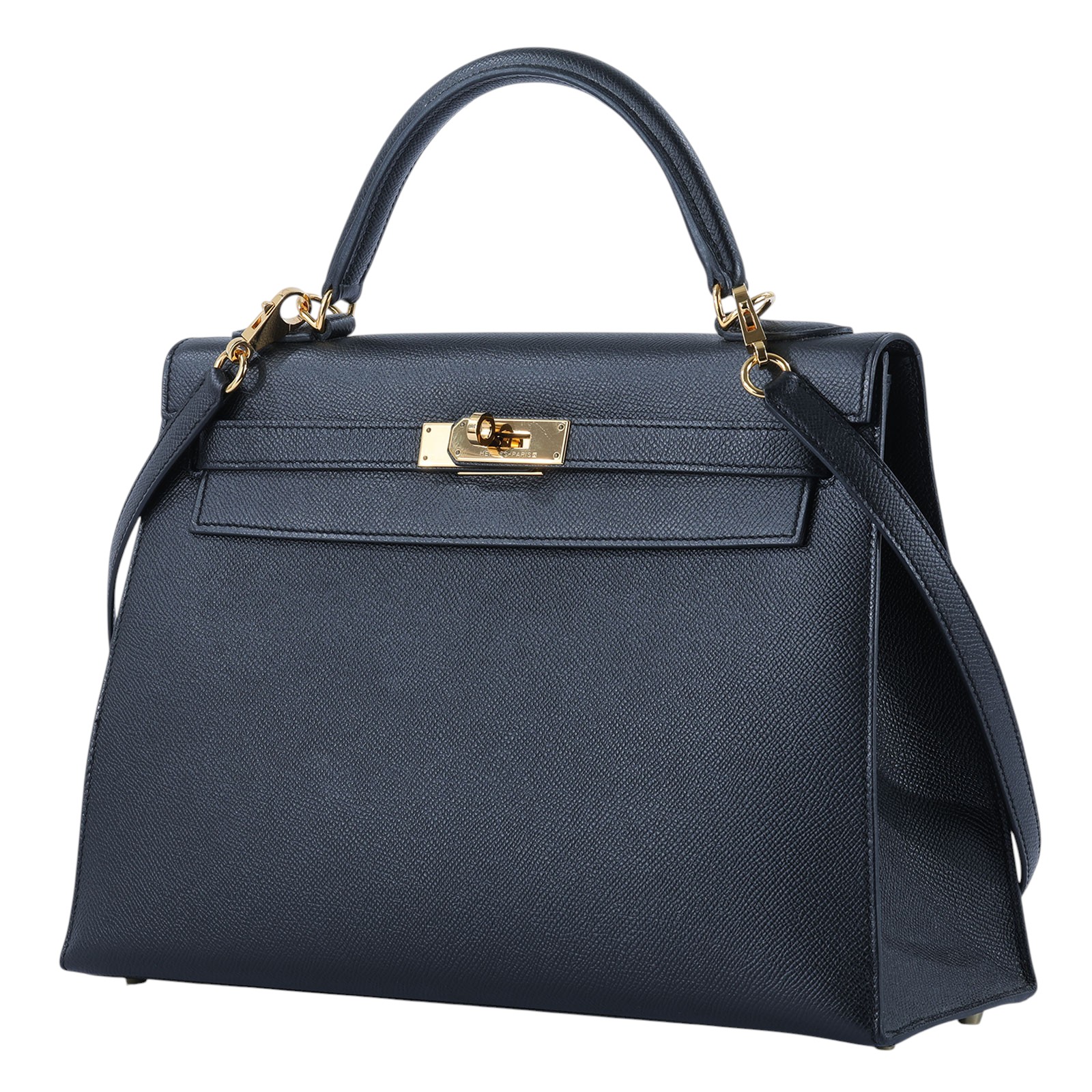 愛馬仕 Hermes Kelly Bag 凱莉包 32 KL32 X刻 黑色KELLY32 防塵袋/雨衣/鎖組/背帶