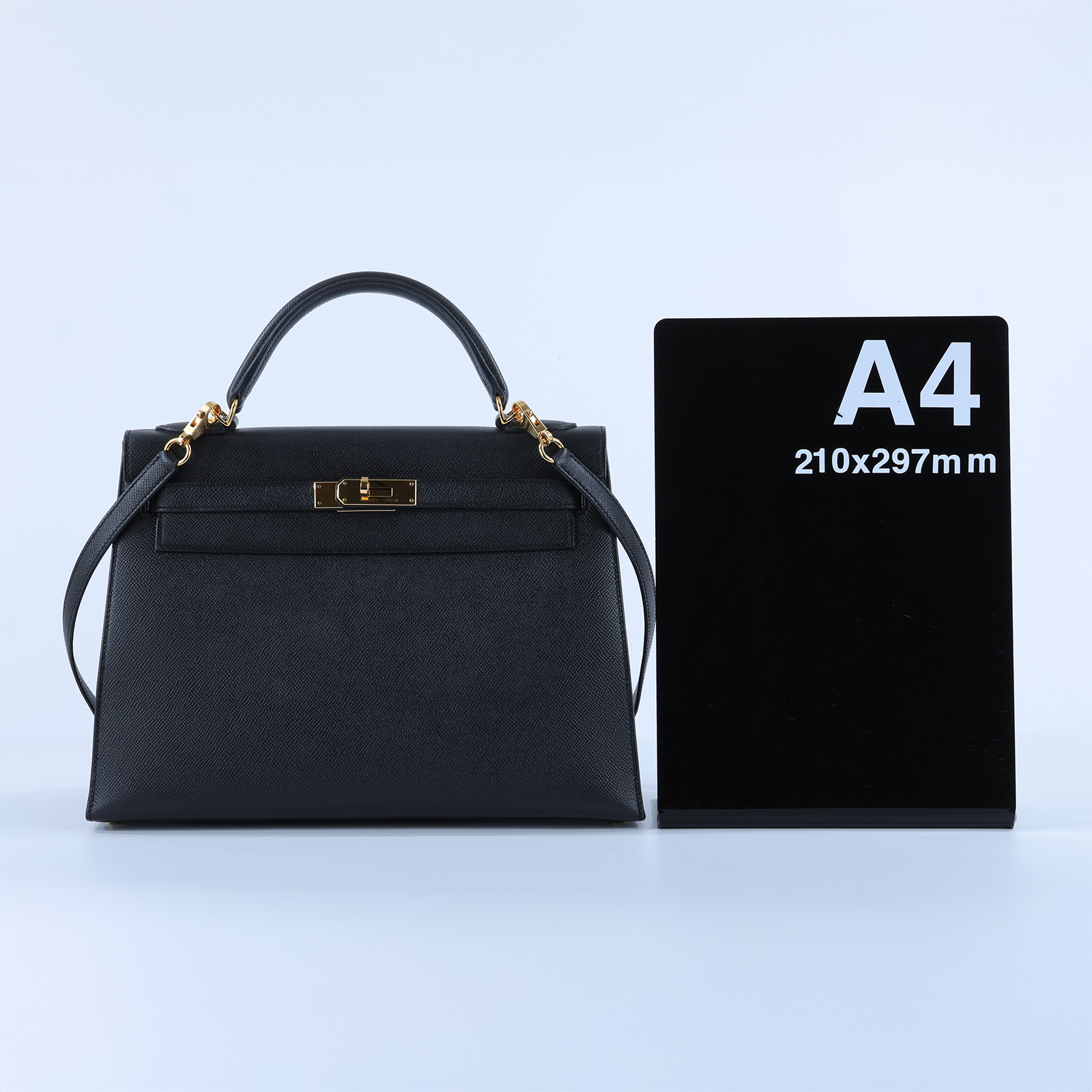 愛馬仕 Hermes Kelly Bag 凱莉包 32 KL32 X刻 黑色KELLY32 防塵袋/雨衣/鎖組/背帶