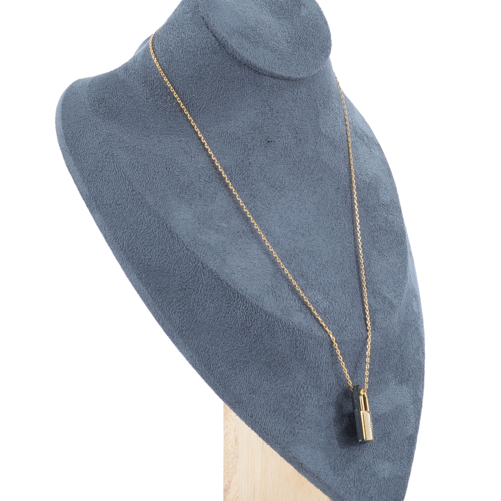 愛馬仕 Hermes 項鍊  D刻 黑金鎖頭項鍊 原廠盒子