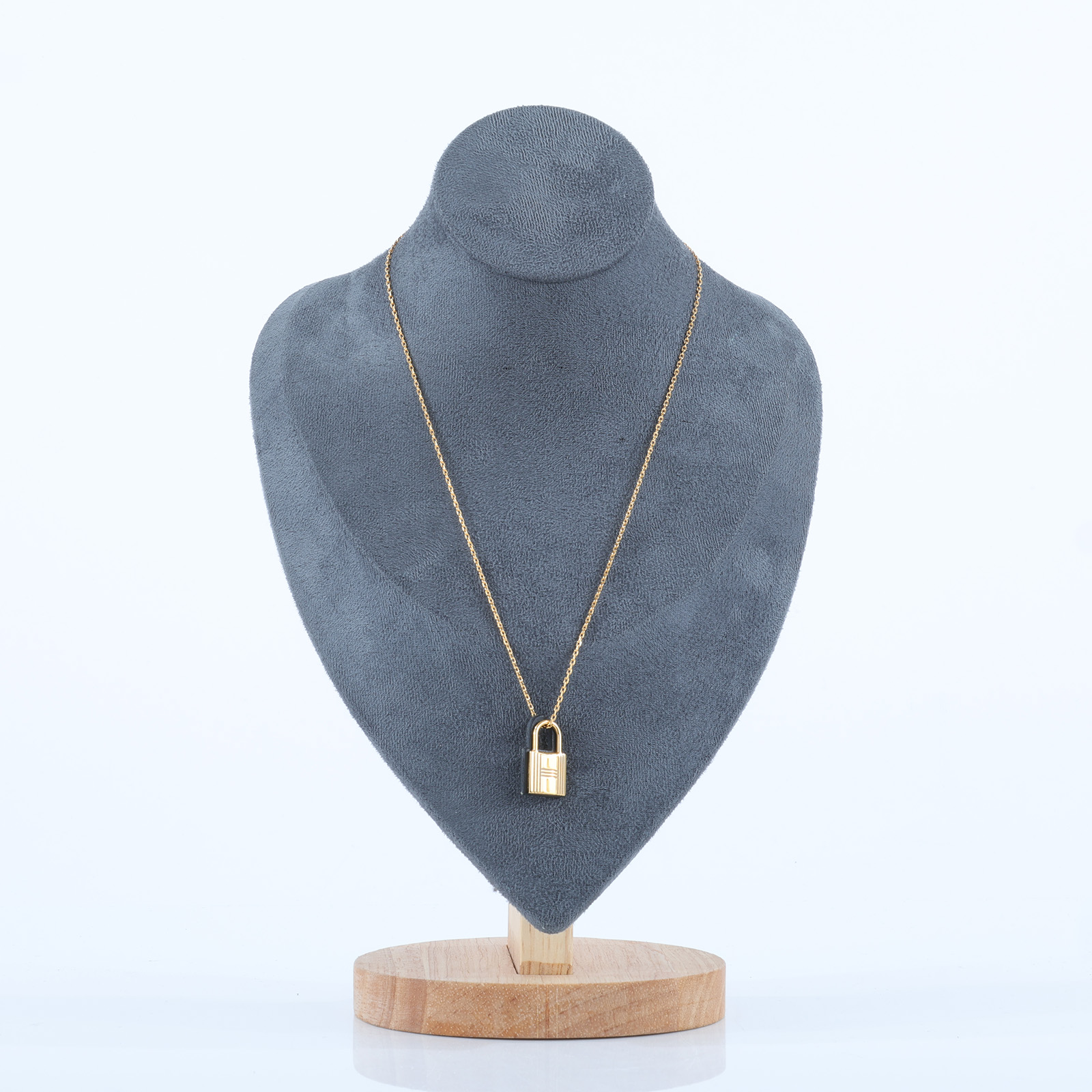 愛馬仕 Hermes 項鍊  D刻 黑金鎖頭項鍊 原廠盒子