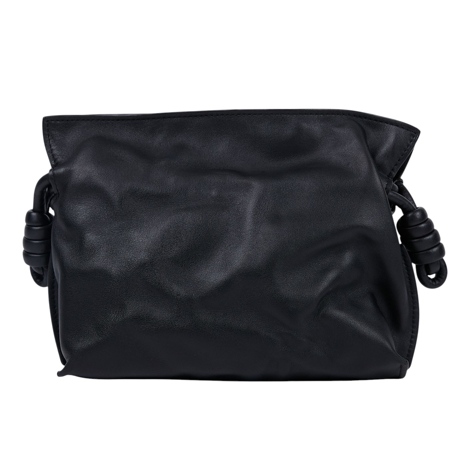 羅意威 LOEWE Mini Flamenco clutch 小牛皮 迷你 肩背包 A411FC2X73 黑FLAMENCO MINI 無附屬品