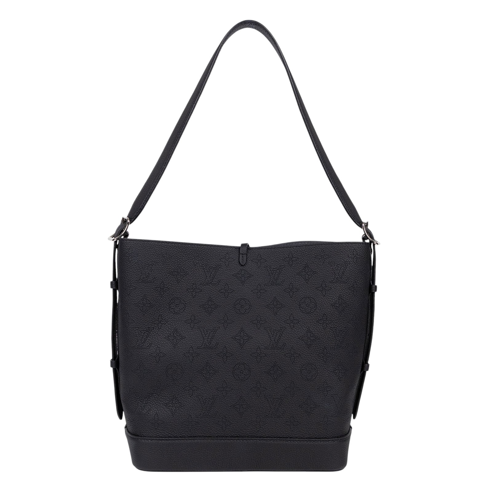 路易威登 LOUIS VUITTON Flore 肩背包 黑色 M12139 晶片款 黑Flore Mahina 防塵袋/購買證明