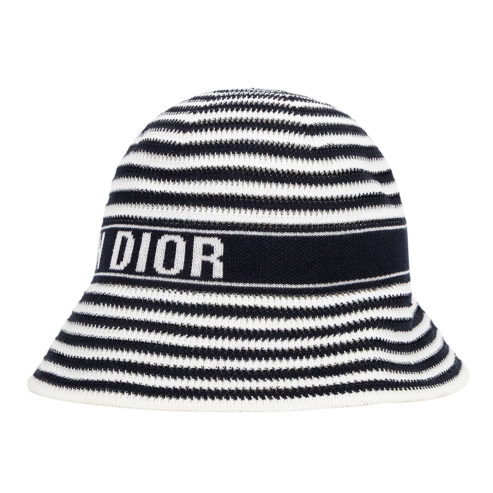 迪奧 CHRISTIAN DIOR D-Tulipe 針織帽 44DTK985A134_M 黑白Dioriviera D-Tulipe 鐘形帽 原廠盒子