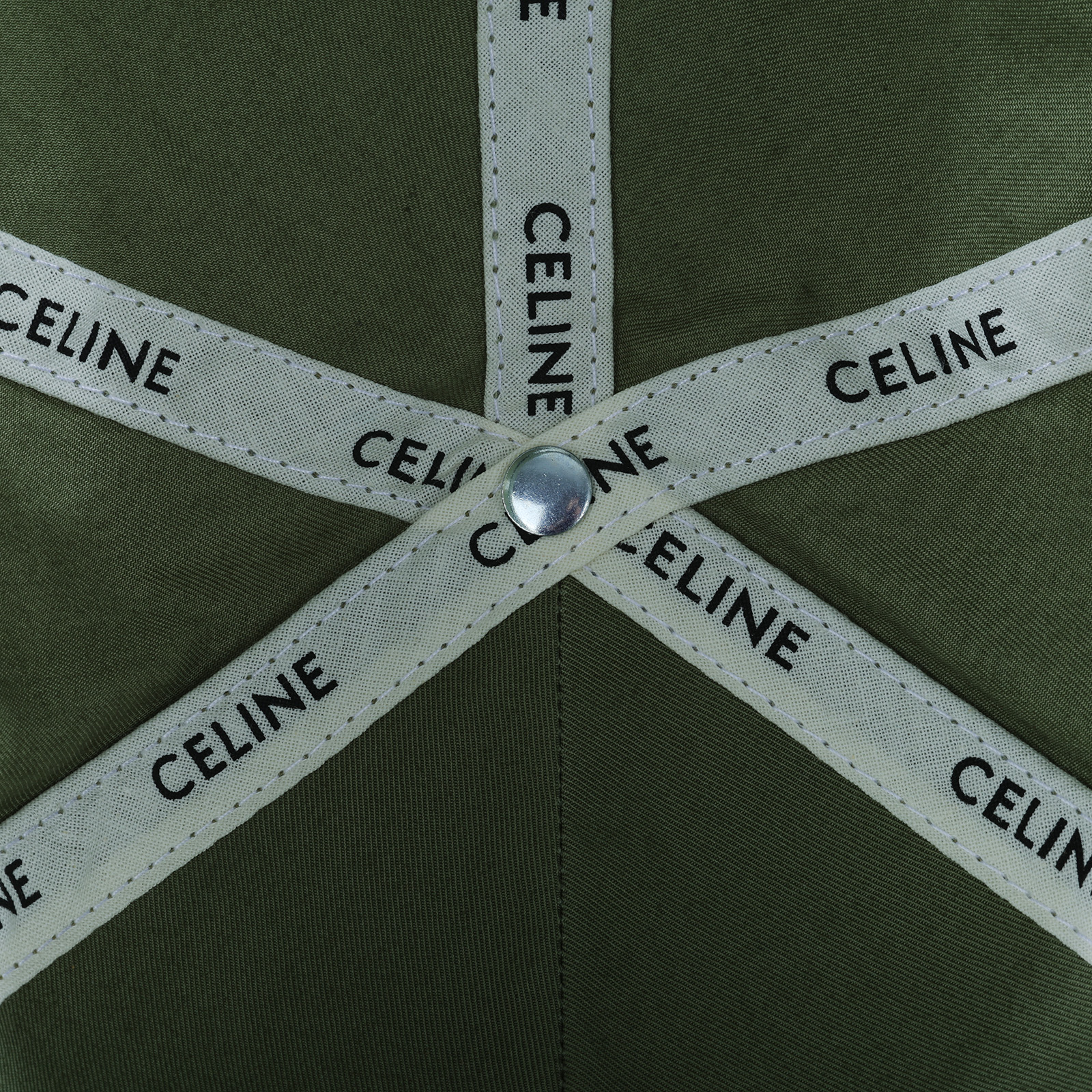 思琳 CELINE 棉質棒球帽 2AUA1969P_S 深綠LOGO老帽 無附屬品