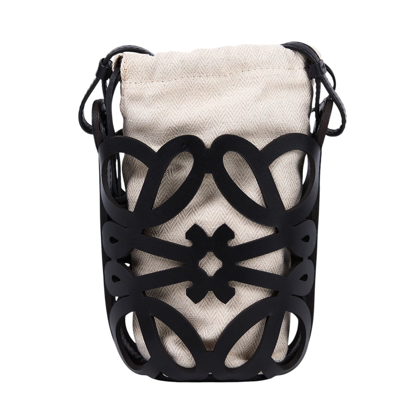 羅意威 LOEWE Anagram Cutout Pocket 水桶包 C922Y62X07 黑Anagram Cutout Pocket 肩背包 防塵袋