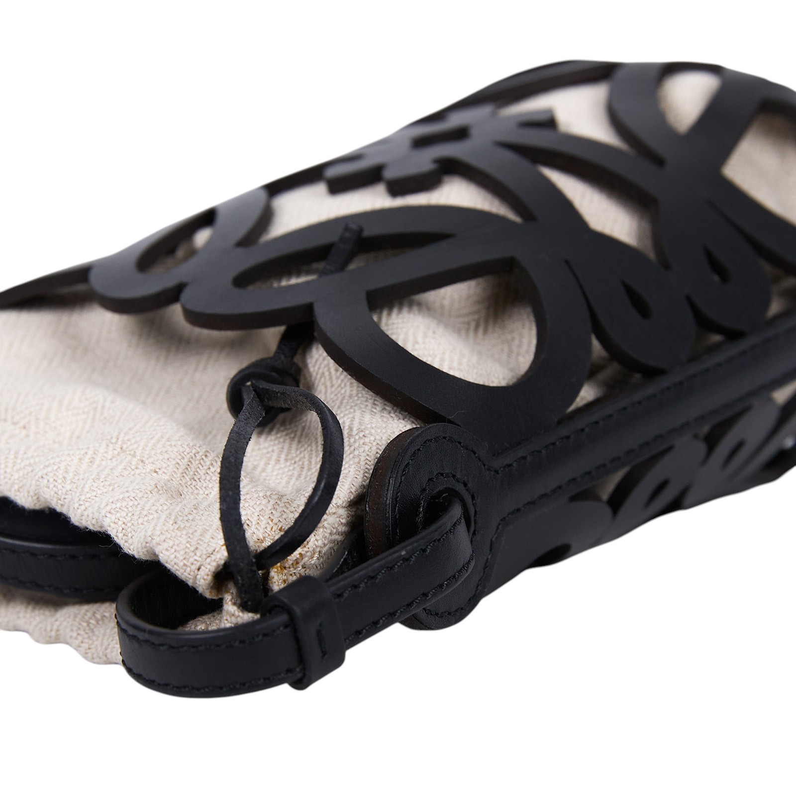 羅意威 LOEWE Anagram Cutout Pocket 水桶包 C922Y62X07 黑Anagram Cutout Pocket 肩背包 防塵袋