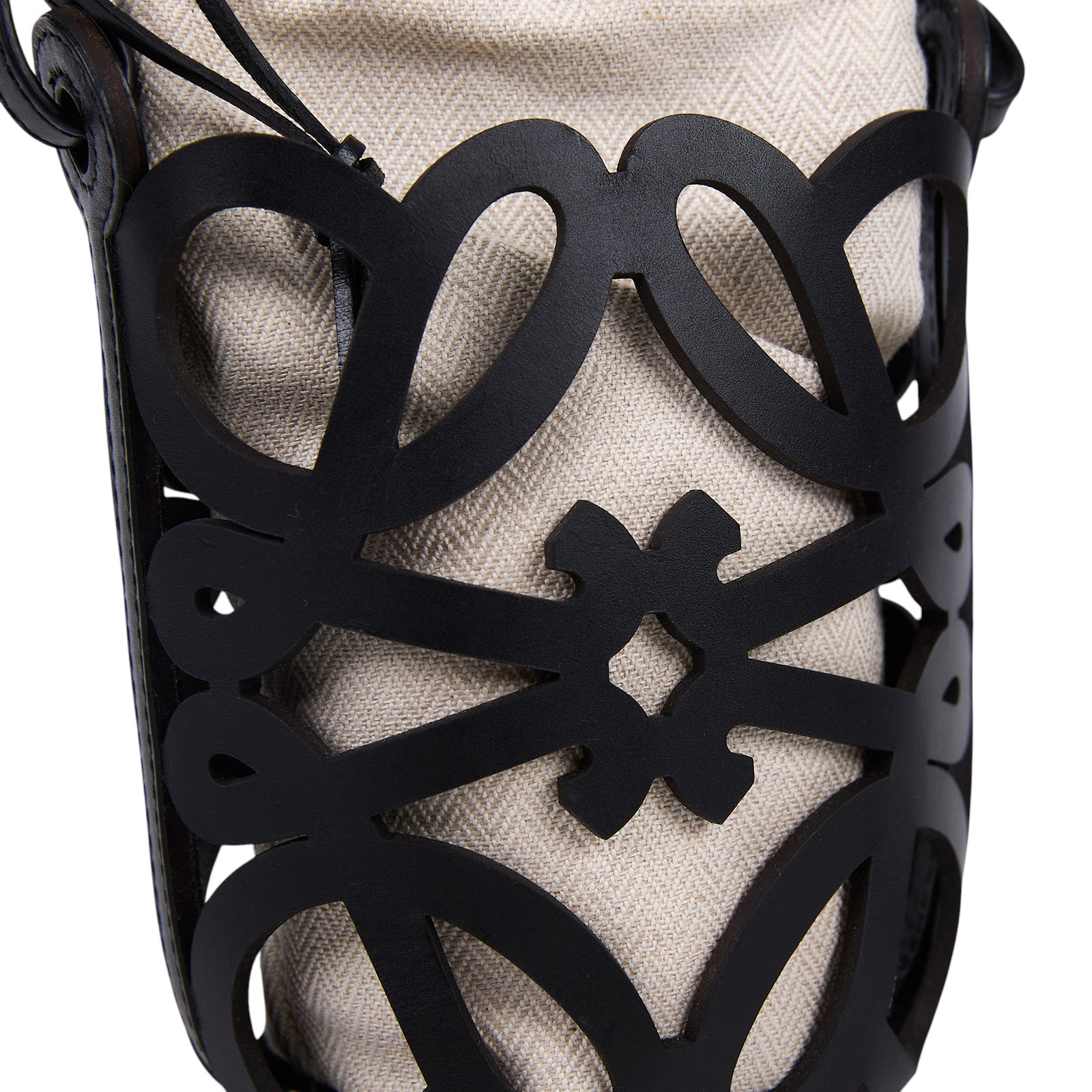 羅意威 LOEWE Anagram Cutout Pocket 水桶包 C922Y62X07 黑Anagram Cutout Pocket 肩背包 防塵袋