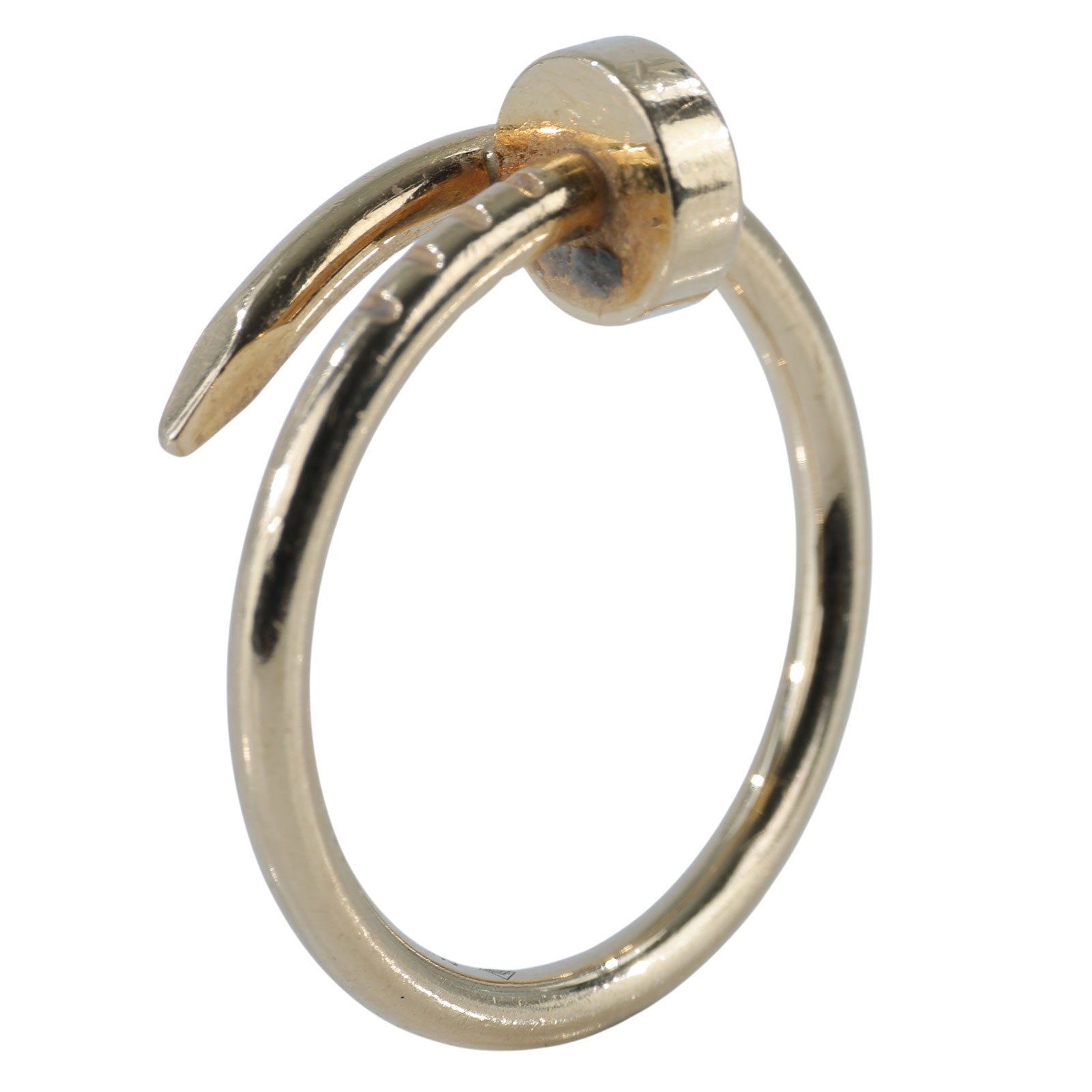 卡地亞 CARTIER Juste un Clou 戒指 小型款 B4225950 18KYG 釘子戒指 #50 原廠盒子/保書