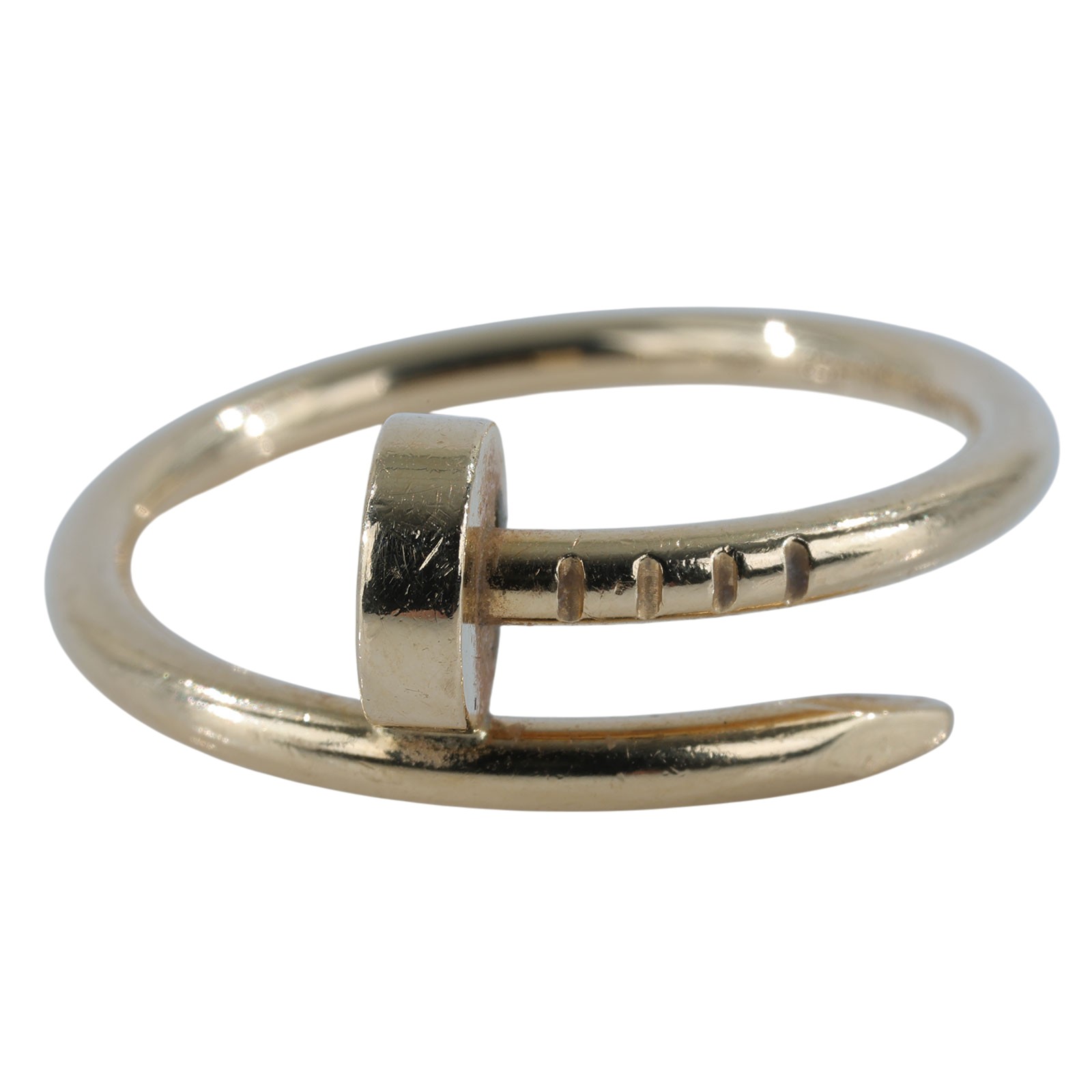 卡地亞 CARTIER Juste un Clou 戒指 小型款 B4225950 18KYG 釘子戒指 #50 原廠盒子/保書