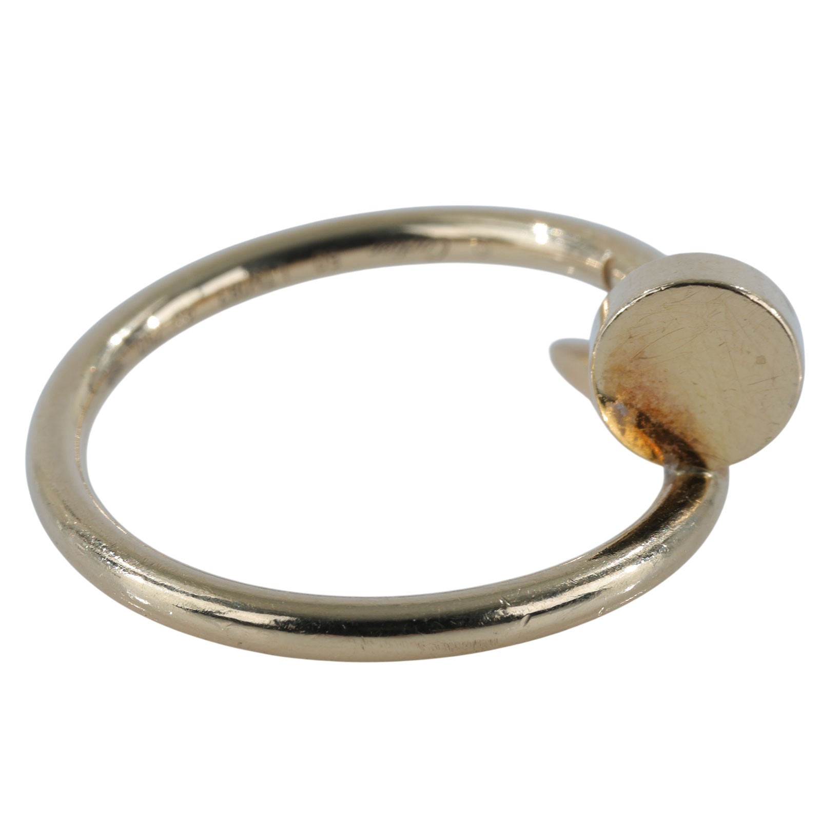 卡地亞 CARTIER Juste un Clou 戒指 小型款 B4225950 18KYG 釘子戒指 #50 原廠盒子/保書