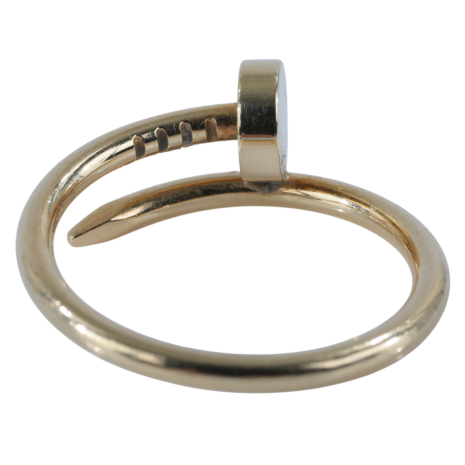 卡地亞 CARTIER Juste un Clou 戒指 小型款 B4225950 18KYG 釘子戒指 #50 原廠盒子/保書