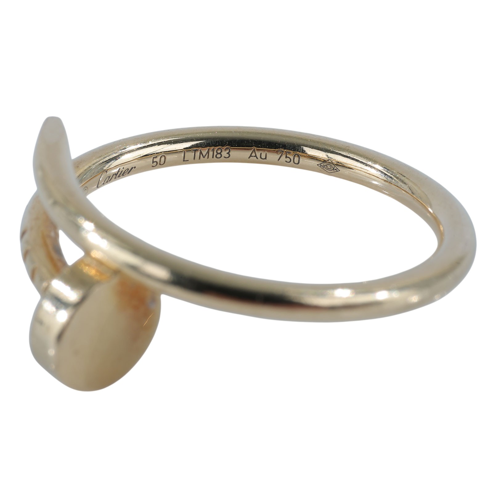 卡地亞 CARTIER Juste un Clou 戒指 小型款 B4225950 18KYG 釘子戒指 #50 原廠盒子/保書