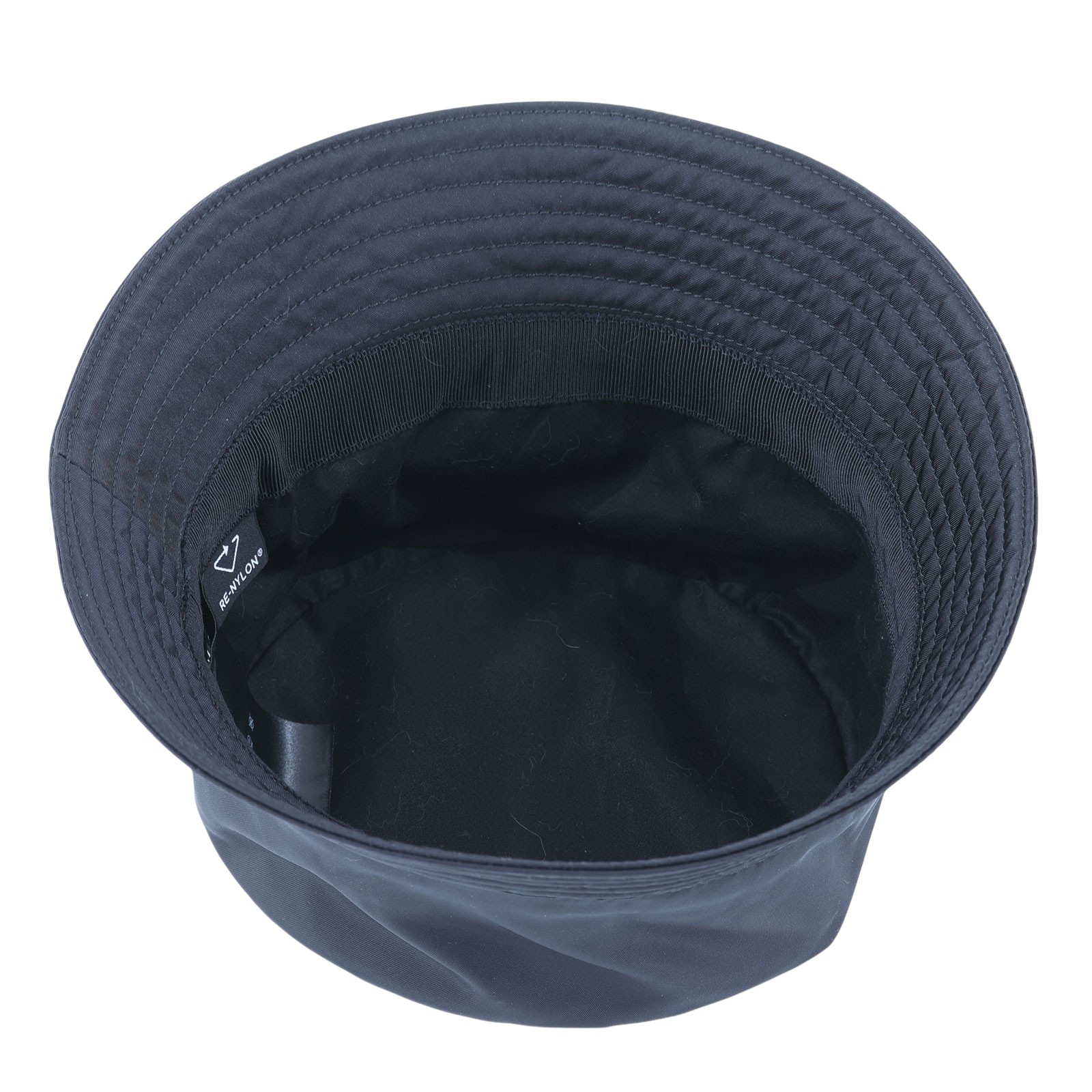 普拉達 PRADA Re-Nylon 漁夫帽 2HC137_2DMI_M 黑金屬三角LOGO尼龍漁夫帽 防塵袋