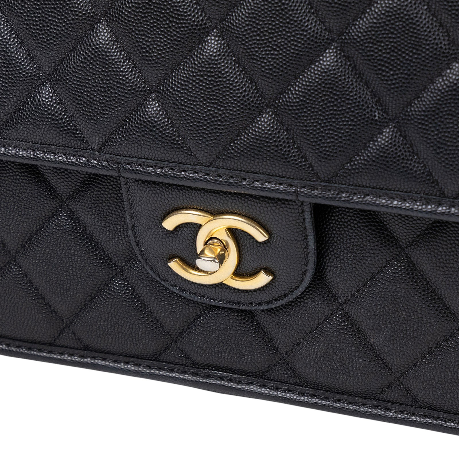 香奈兒 CHANEL 菱格紋 後背包 大型 AS3662 晶片款 黑荔枝皮大書包 原廠盒子/防塵袋