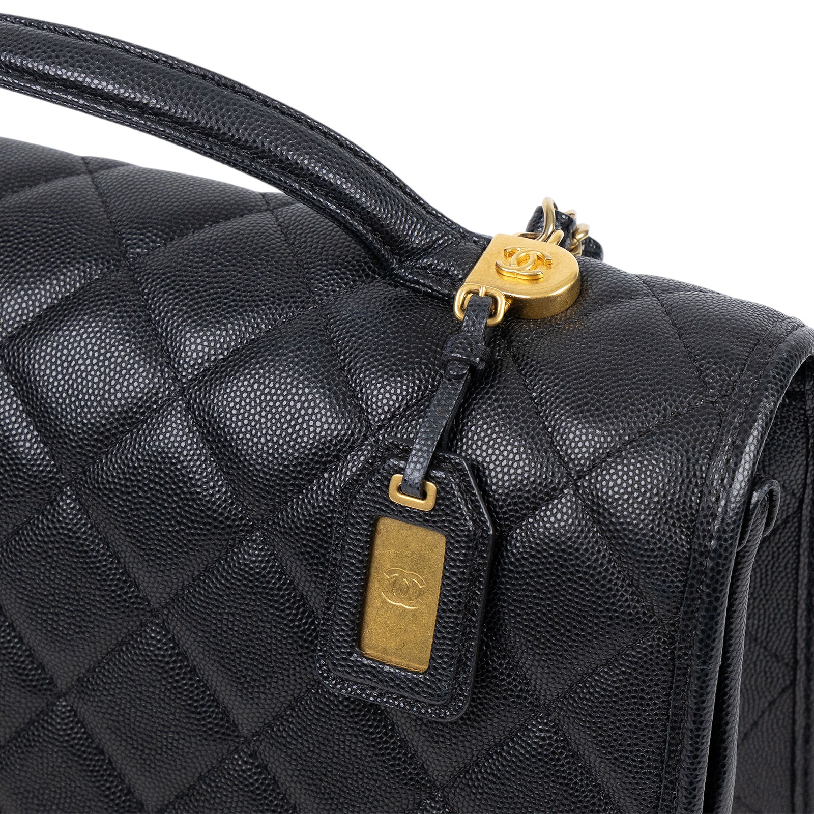 香奈兒 CHANEL 菱格紋 後背包 大型 AS3662 晶片款 黑荔枝皮大書包 原廠盒子/防塵袋