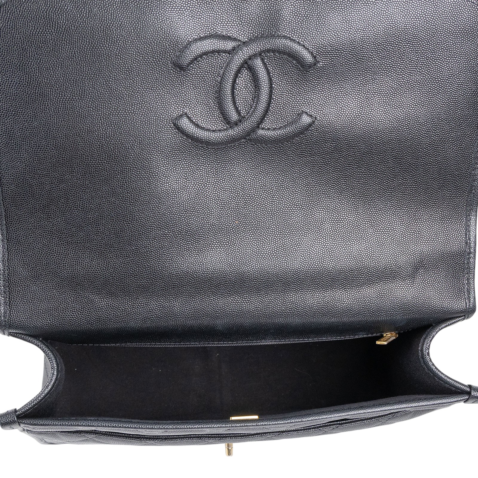 香奈兒 CHANEL 菱格紋 後背包 大型 AS3662 晶片款 黑荔枝皮大書包 原廠盒子/防塵袋