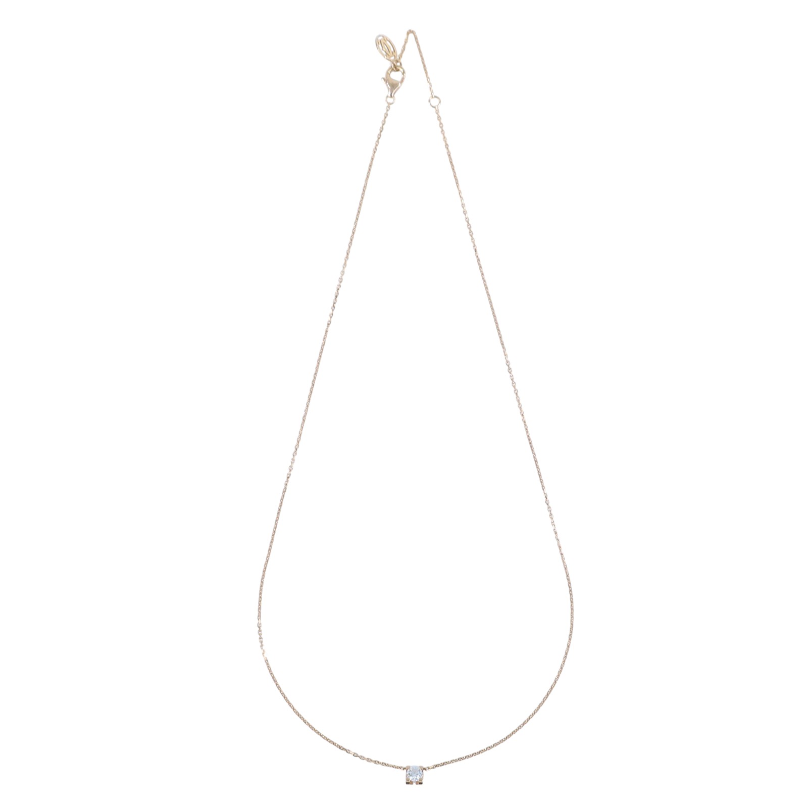 卡地亞 CARTIER C de 項鍊 1顆鑽石 N7424281 RG C de Cartier單鑽項鍊 保證卡/原廠盒子/購買證明/GIA證書