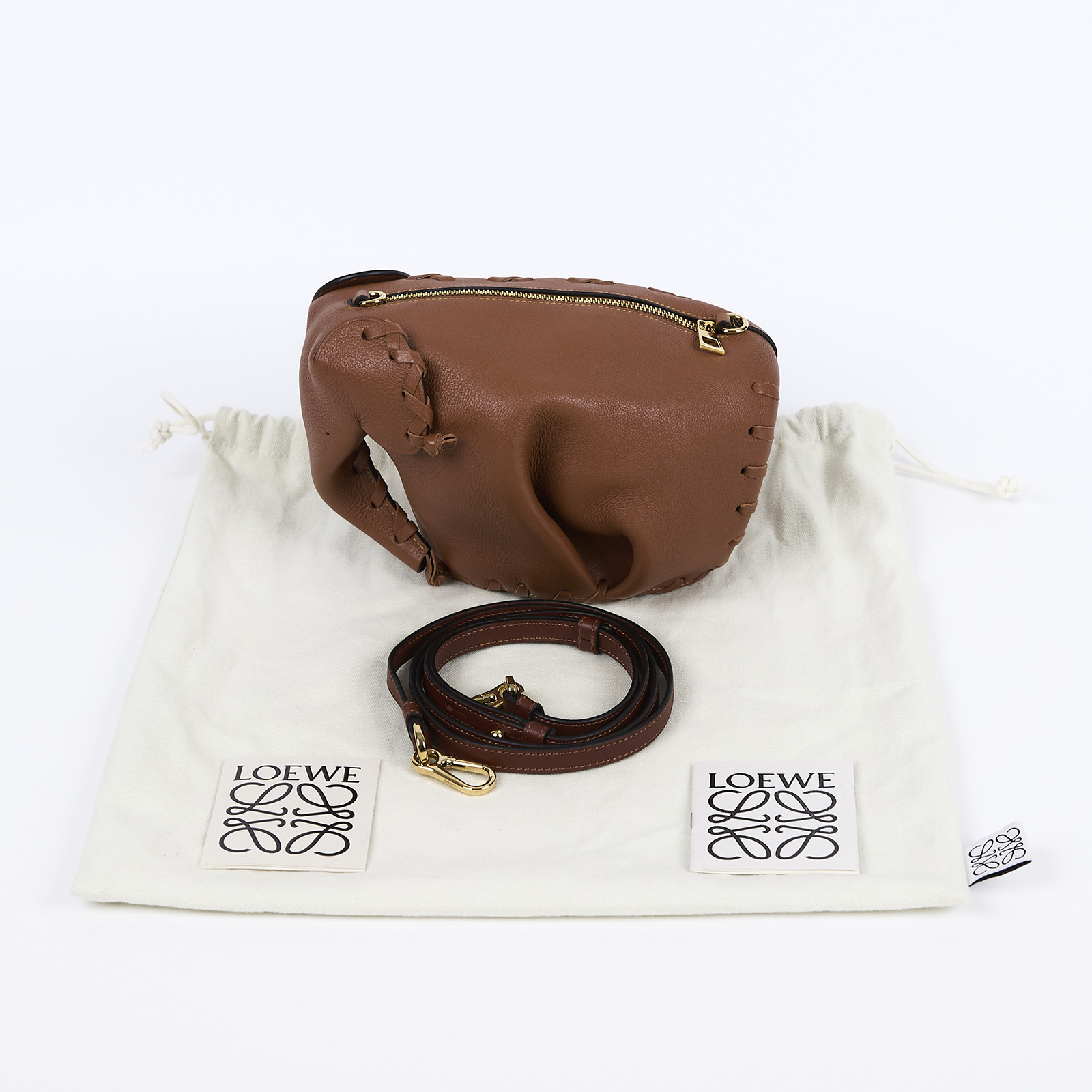 羅意威 LOEWE Elephant Pocket 大象包 小型  咖大象包小號 防塵袋