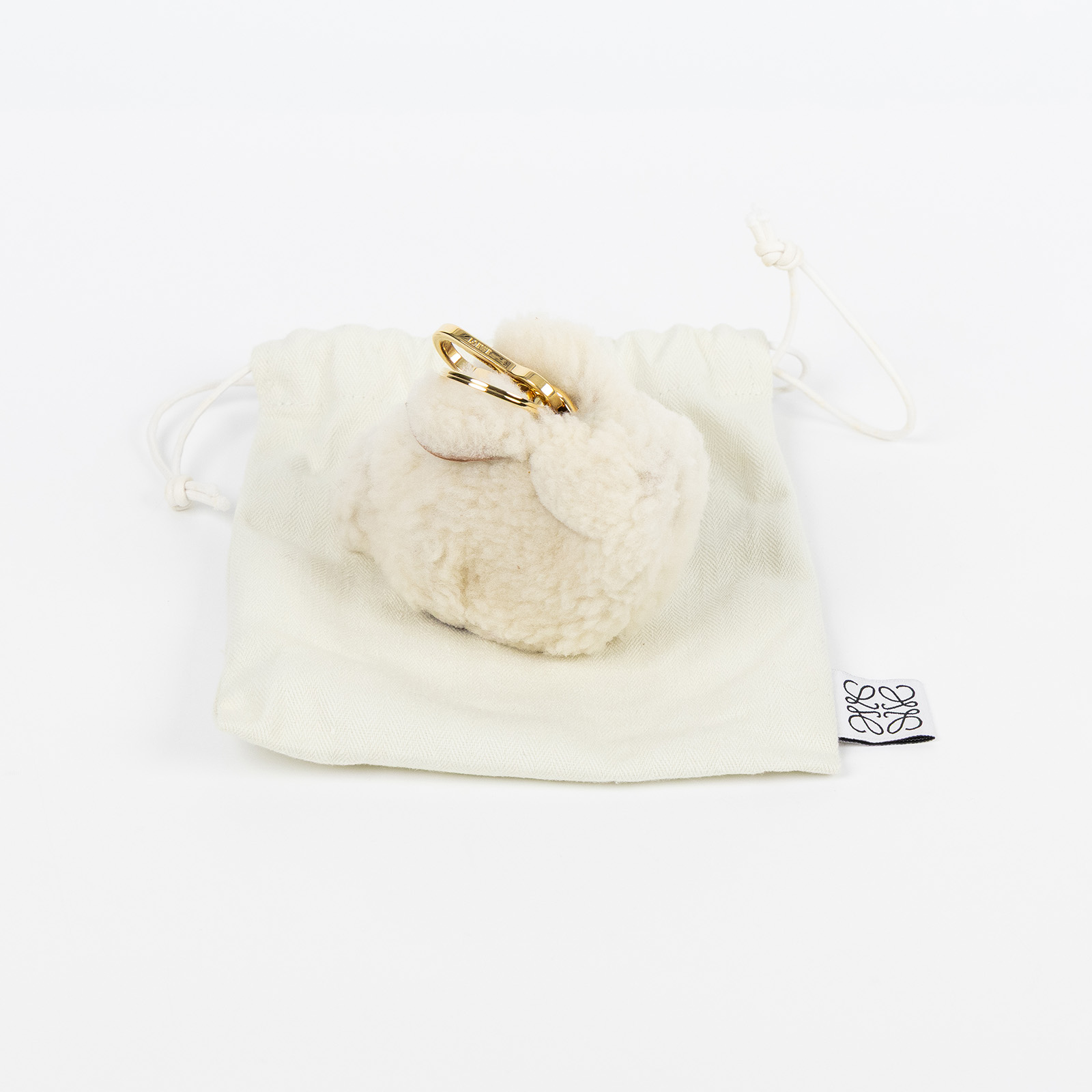 羅意威 LOEWE  121.67.T40 羊毛兔子零錢包 防塵袋