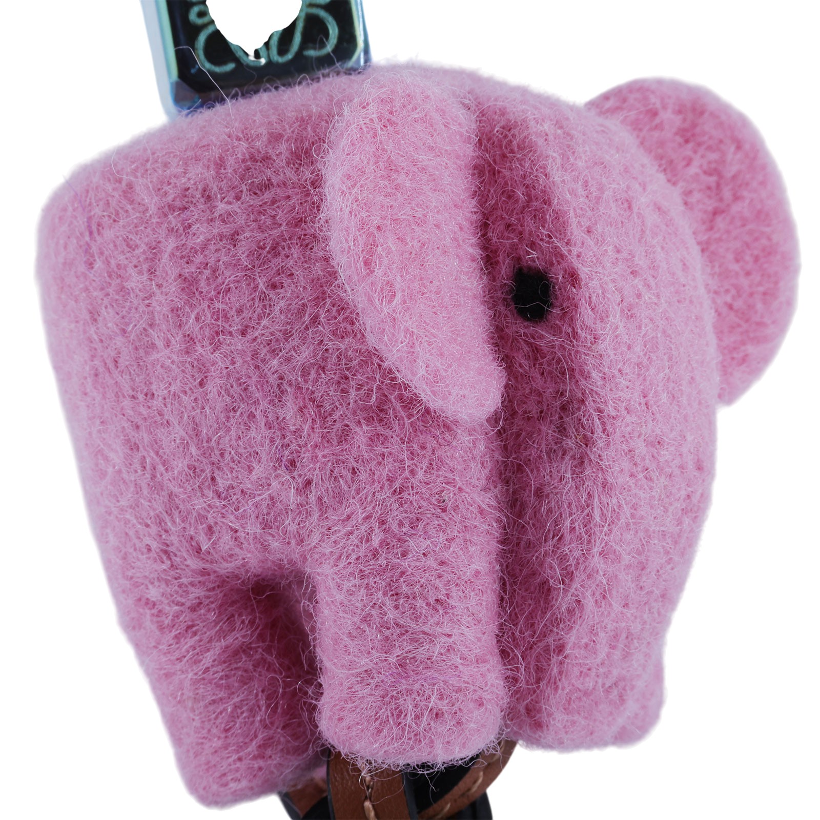 羅意威 LOEWE 大象造型吊飾 C880232X03 粉羊毛氈大象吊飾 防塵袋