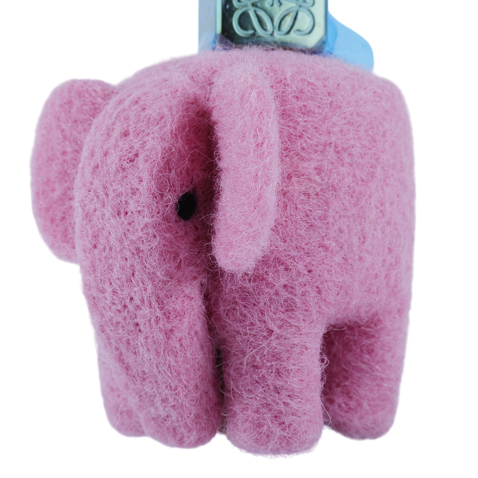 羅意威 LOEWE 大象造型吊飾 C880232X03 粉羊毛氈大象吊飾 防塵袋