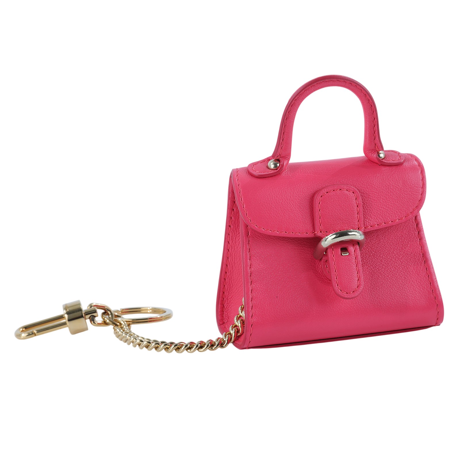 德爾沃 DELVAUX  Brillant 迷你吊飾  桃紅Brillant吊飾 無附屬品