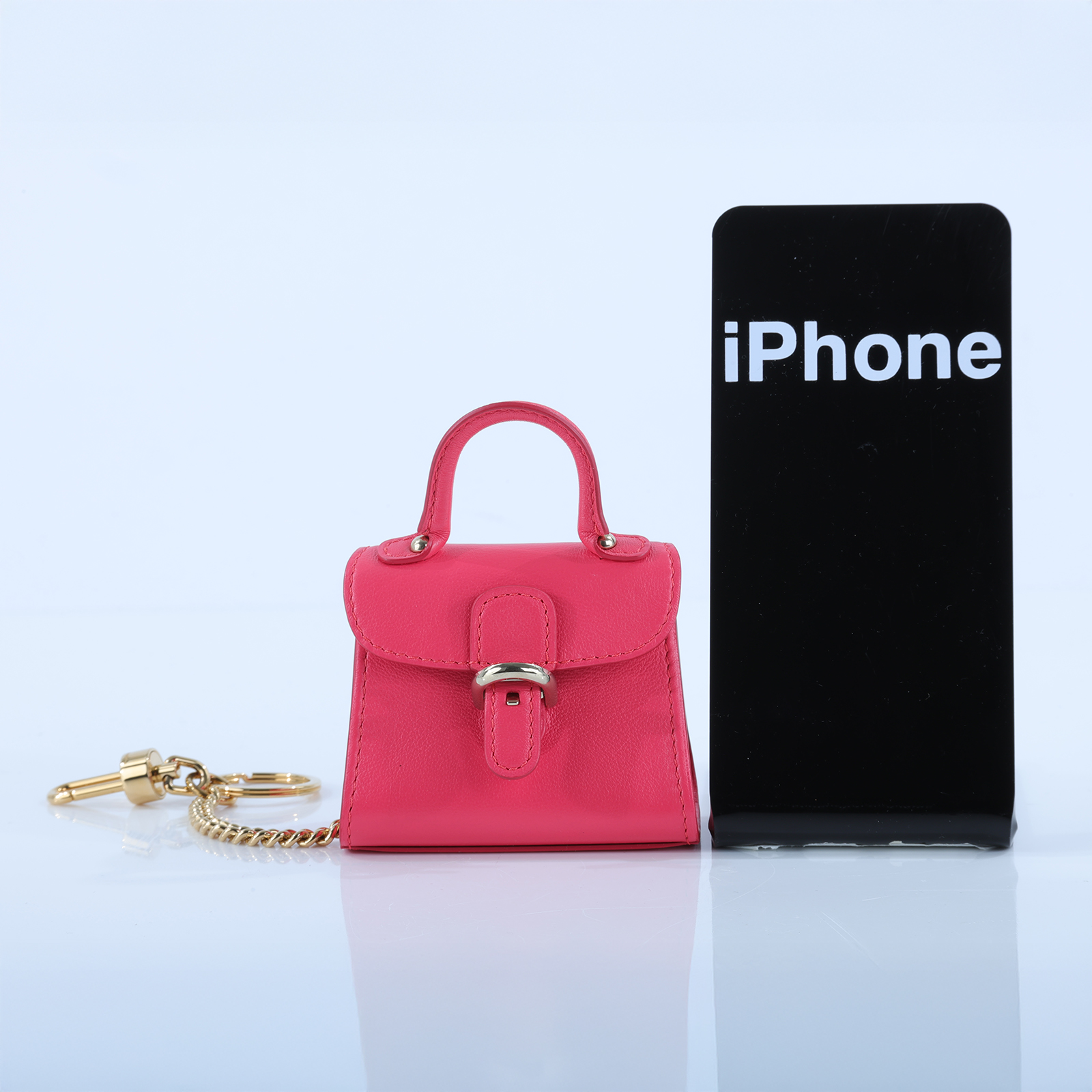 德爾沃 DELVAUX  Brillant 迷你吊飾  桃紅Brillant吊飾 無附屬品