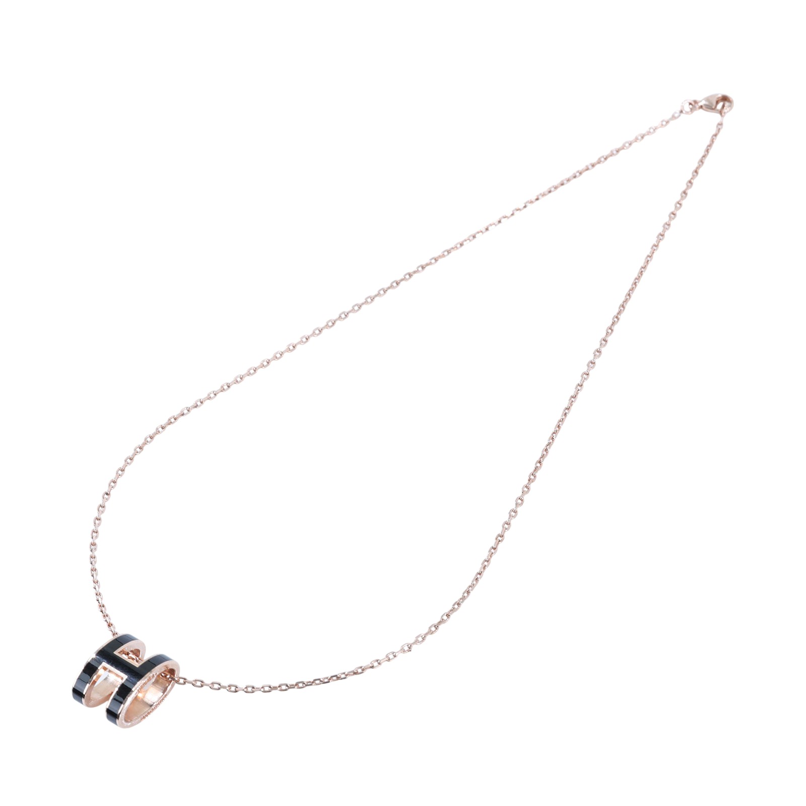 愛馬仕 Hermes Mini Pop H 墜飾 黑色 H147992FO03  黑POP H項鍊 原廠盒子