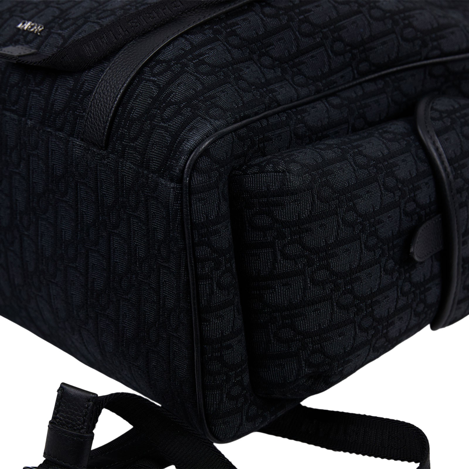 迪奧 CHRISTIAN DIOR Backpack 後背包 1ESBA205YKY 黑緹花Hit the Road後背包 原廠盒子/防塵袋/保證卡