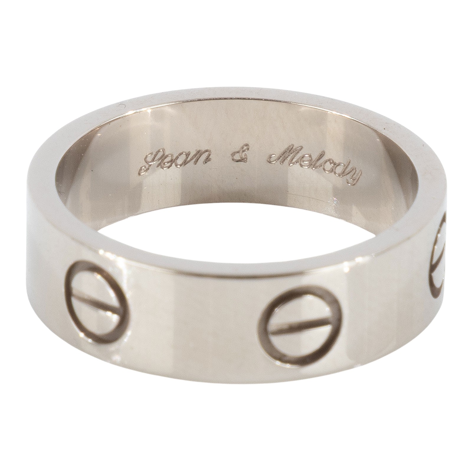 卡地亞 CARTIER Love 戒指 經典款 B4084751 WG LOVE戒指 #51 保書/原廠盒子2