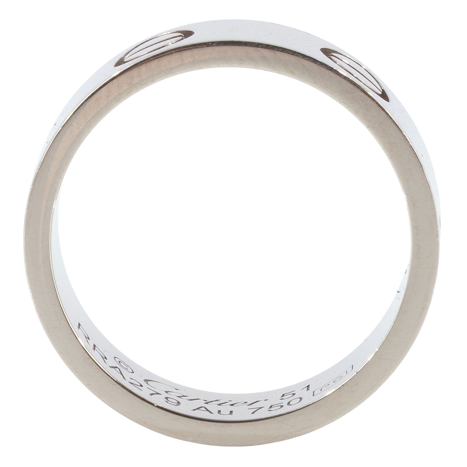 卡地亞 CARTIER Love 戒指 經典款 B4084751 WG LOVE戒指 #51 保書/原廠盒子2