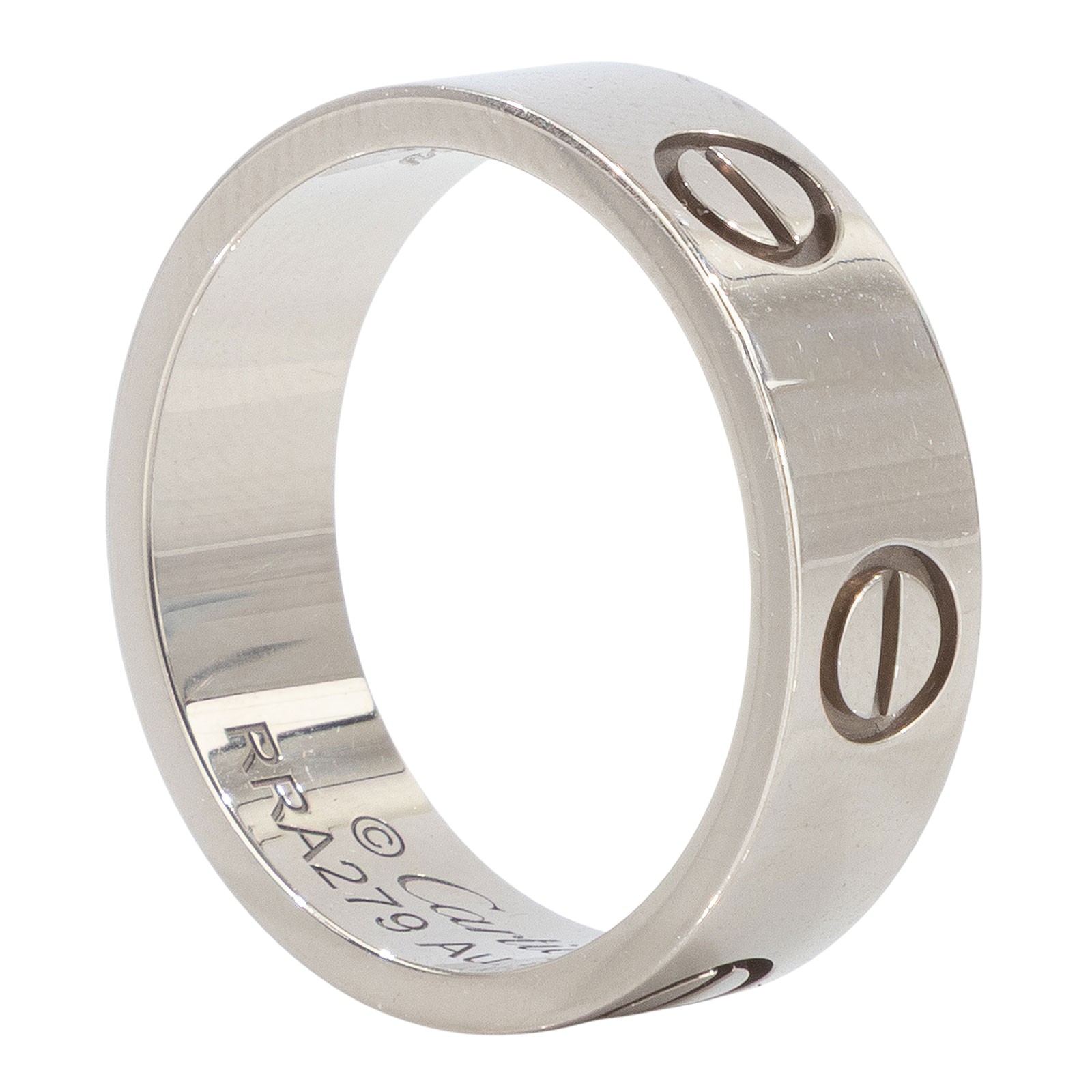 卡地亞 CARTIER Love 戒指 經典款 B4084751 WG LOVE戒指 #51 保書/原廠盒子2