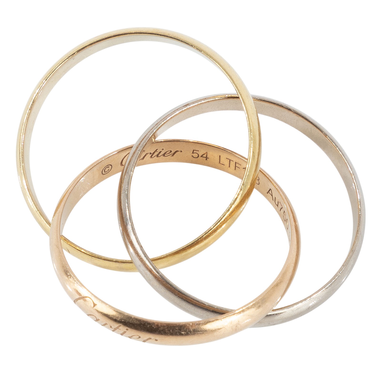 卡地亞 CARTIER Trinity 戒指 B4086154 TRINITY三環戒 原廠盒子/購買證明