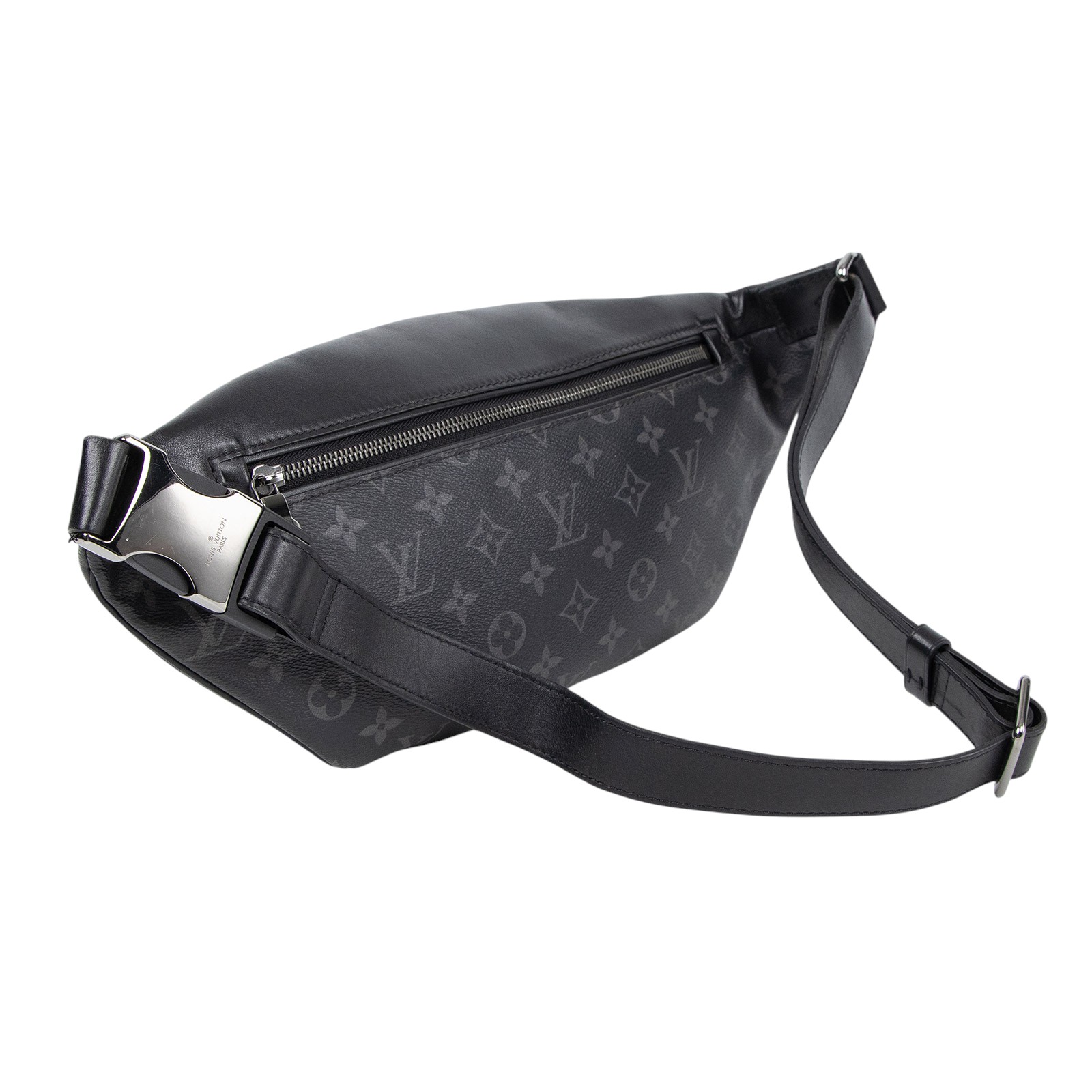 路易威登 LOUIS VUITTON Discovery PM 腰包 Eclipse 黑色 M46035 晶片款  原廠盒子/防塵袋