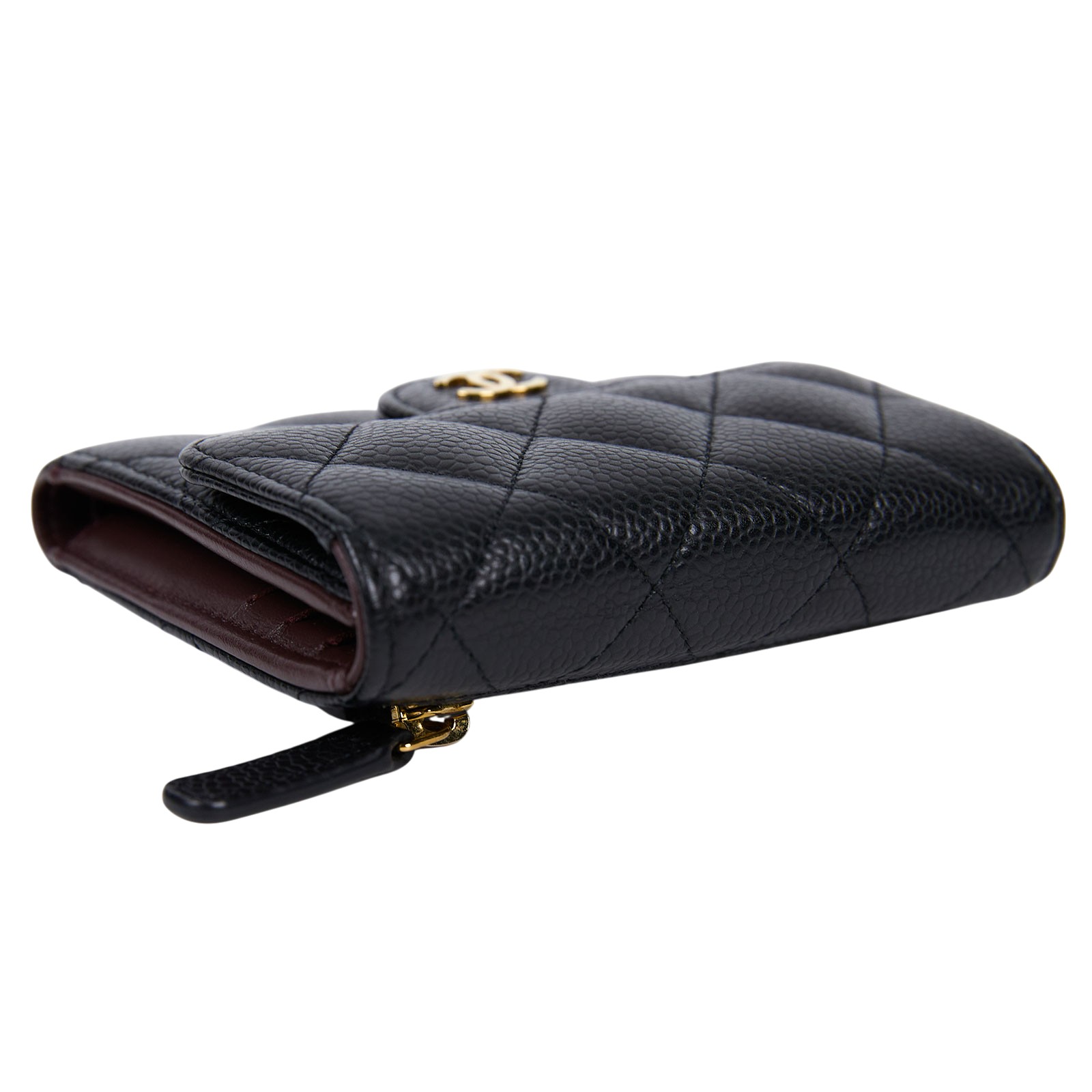 香奈兒 CHANEL 經典 小型 口蓋 皮夾 小牛皮 短夾  AP0231 Y01864 31開 黑荔枝COCO短夾 防塵袋/原廠盒子/購買證明