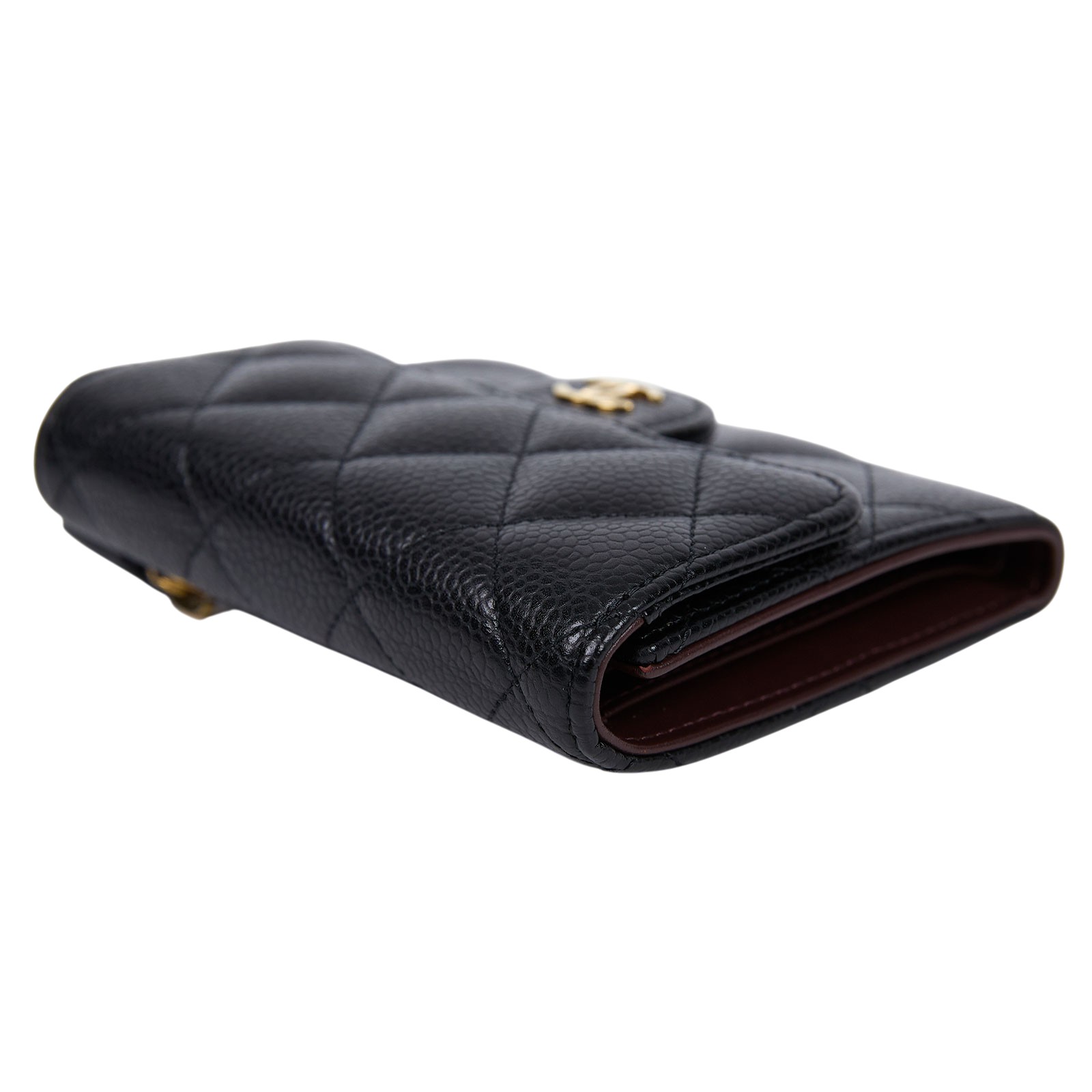 香奈兒 CHANEL 經典 小型 口蓋 皮夾 小牛皮 短夾  AP0231 Y01864 31開 黑荔枝COCO短夾 防塵袋/原廠盒子/購買證明