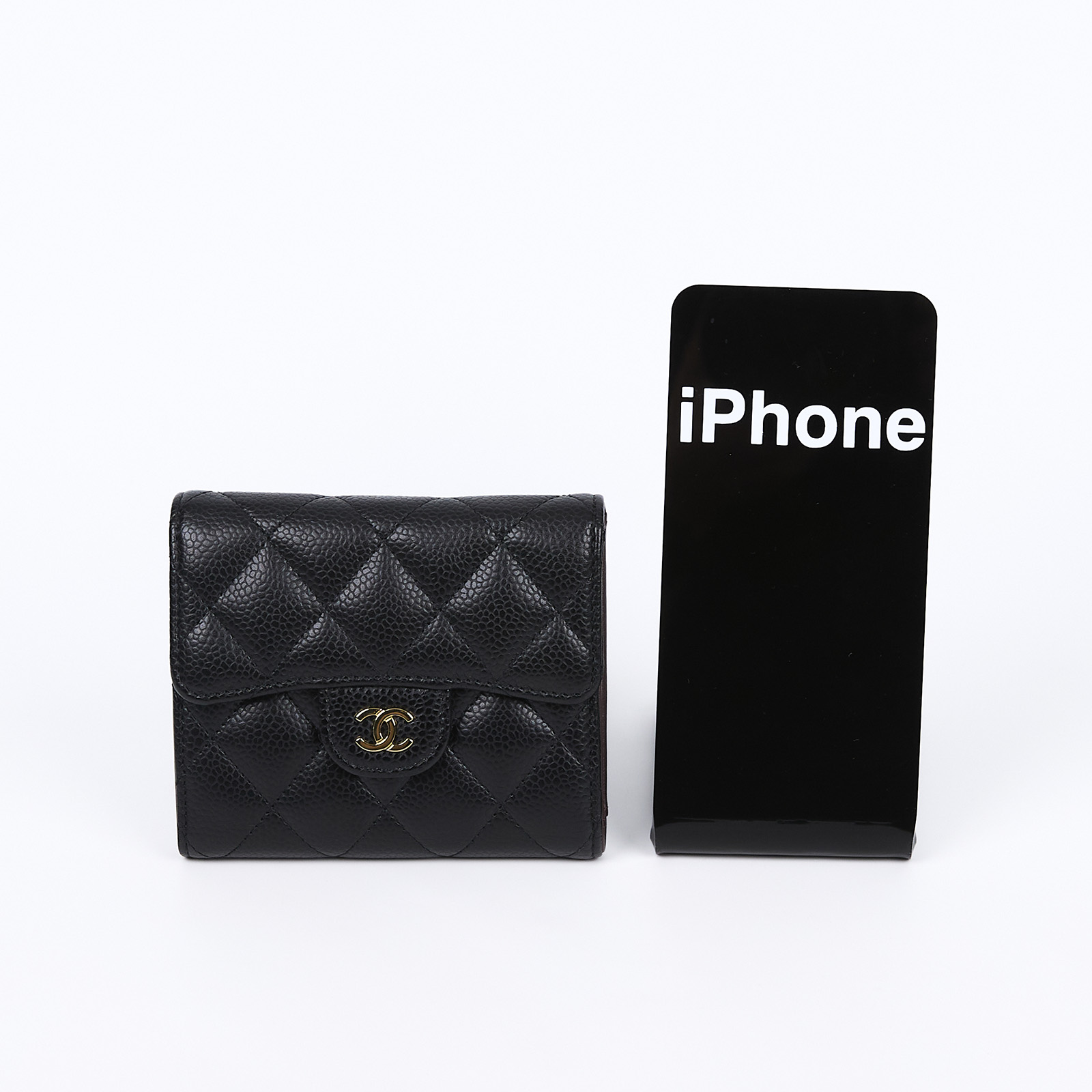 香奈兒 CHANEL 經典 小型 口蓋 皮夾 小牛皮 短夾  AP0231 Y01864 31開 黑荔枝COCO短夾 防塵袋/原廠盒子/購買證明